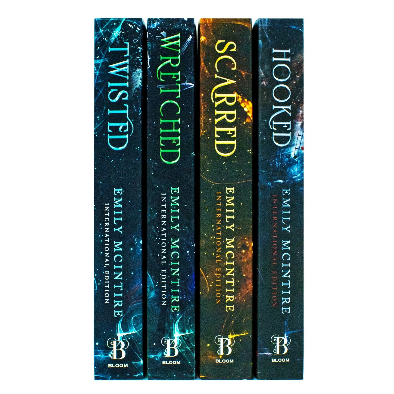 Emily McIntire Never After Series Collection: 4 Paperback Books Set (Hooked, Scarred, Wretched, Twisted)– Romance, Fiction & Love Stories for Ages 12+