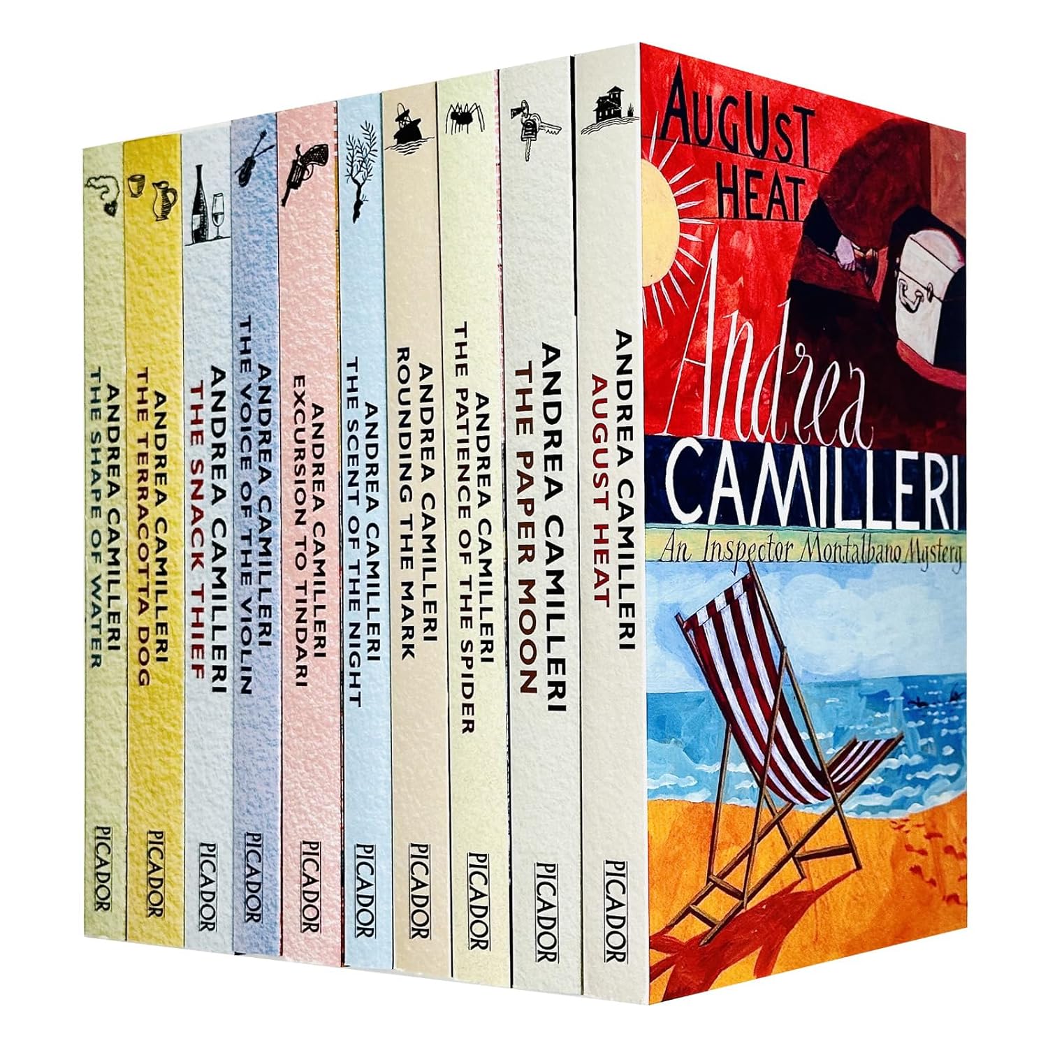 Inspector Montalbano 10 Books Set Collection by Andrea Camilleri Series 1