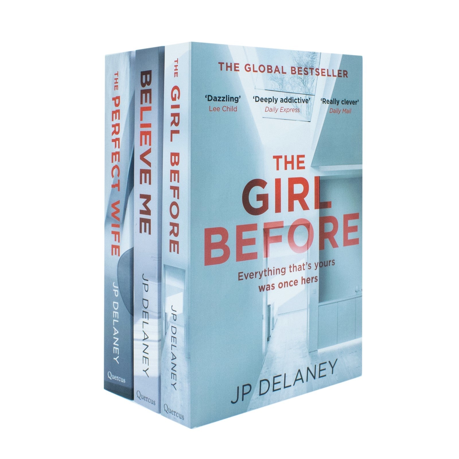 JP Delaney 3 Paperback Books Collection Set: The Girl Before, Believe Me & The Perfect Wife - Thrilling Fiction Novels for Mystery & Suspense Lovers