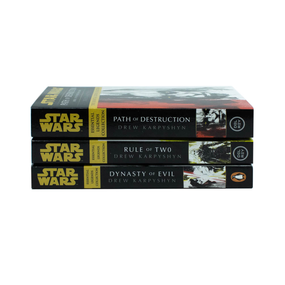 Star Wars: Essential Legends Collection Darth Bane Trilogy Books Set By Drew Karpyshyn(Path of Destruction, Rule of Two & Dynasty of Evil)