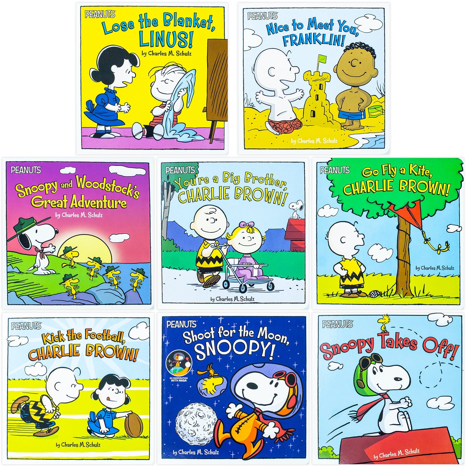 The Peanuts Story Box Set Collection By Charles M Schulz: illustrated 8 Board Books