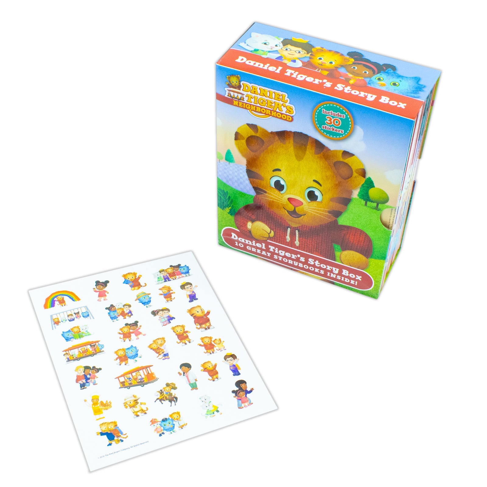 Daniel Tiger's Story Box - 10 Great Storybooks Inside! (Includes 30 Stickers)