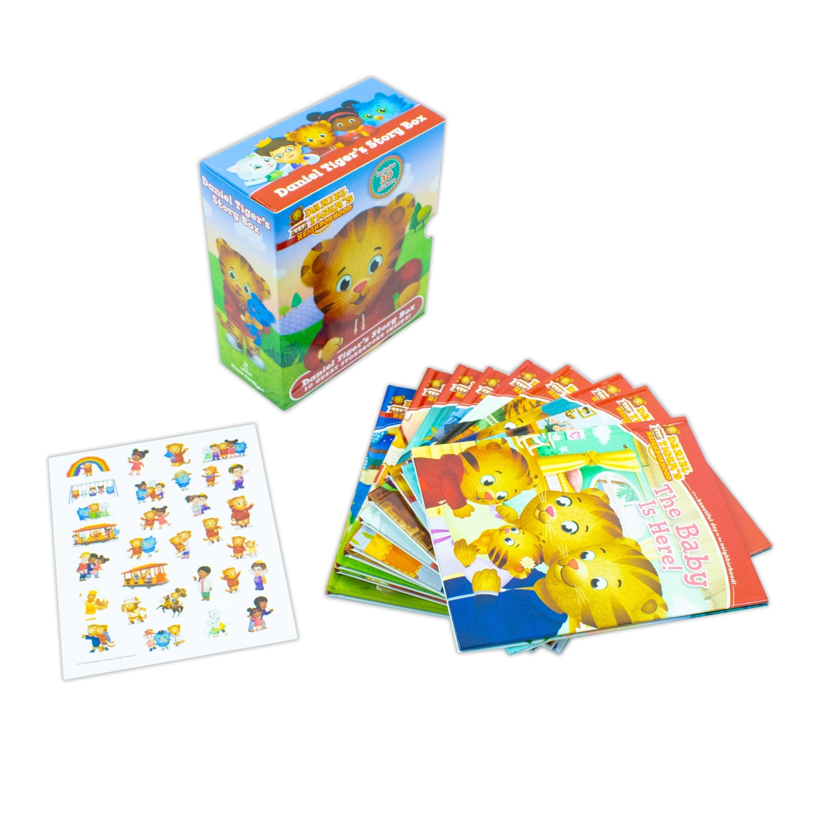 Daniel Tiger's Story Box - 10 Great Storybooks Inside! (Includes 30 Stickers)