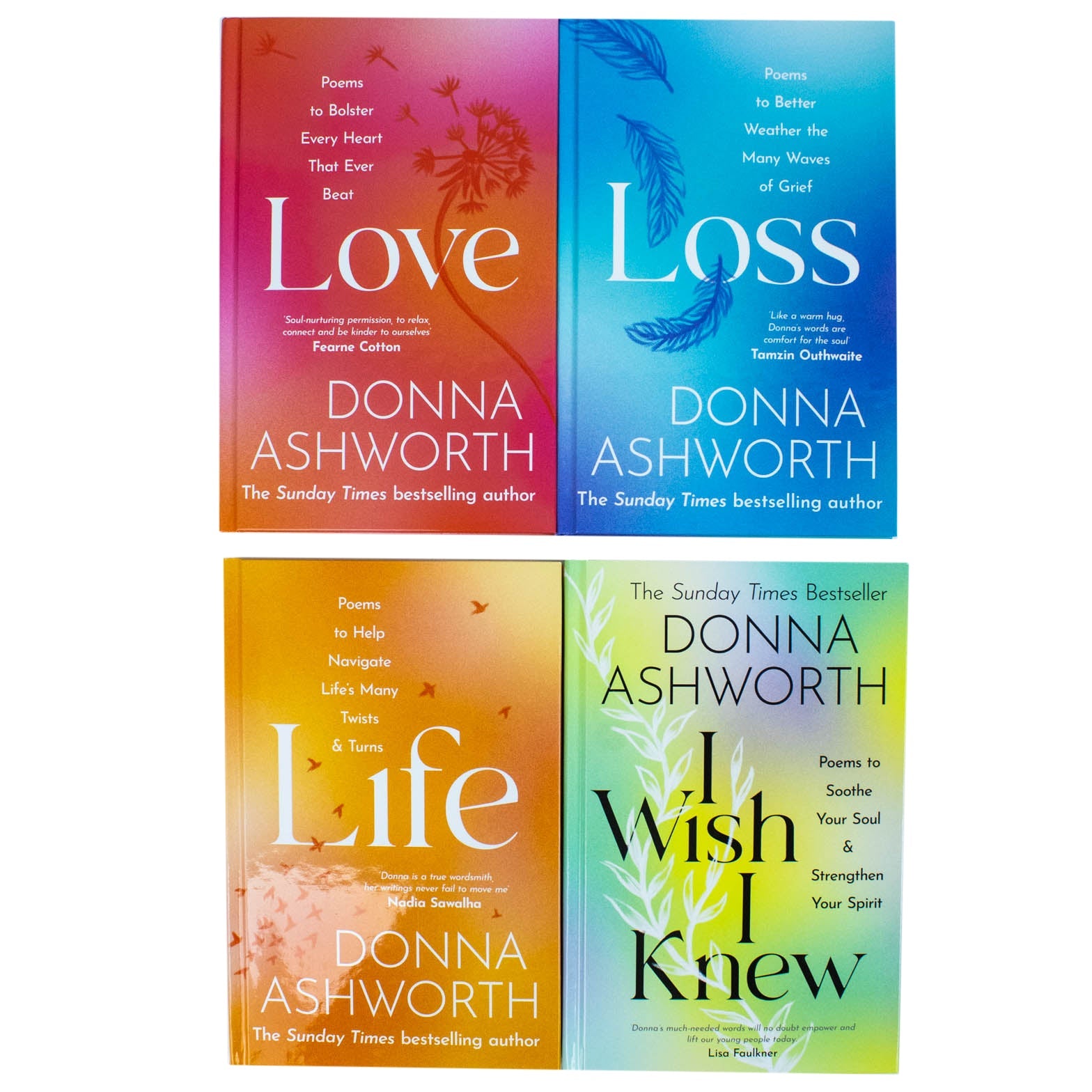 Donna Ashworth Collection 4 Books Set (I Wish I Knew, Love, Loss, Life) - Inspiring Poetry, Emotions, Personal Growth, Self-Help, Heartfelt Quotes