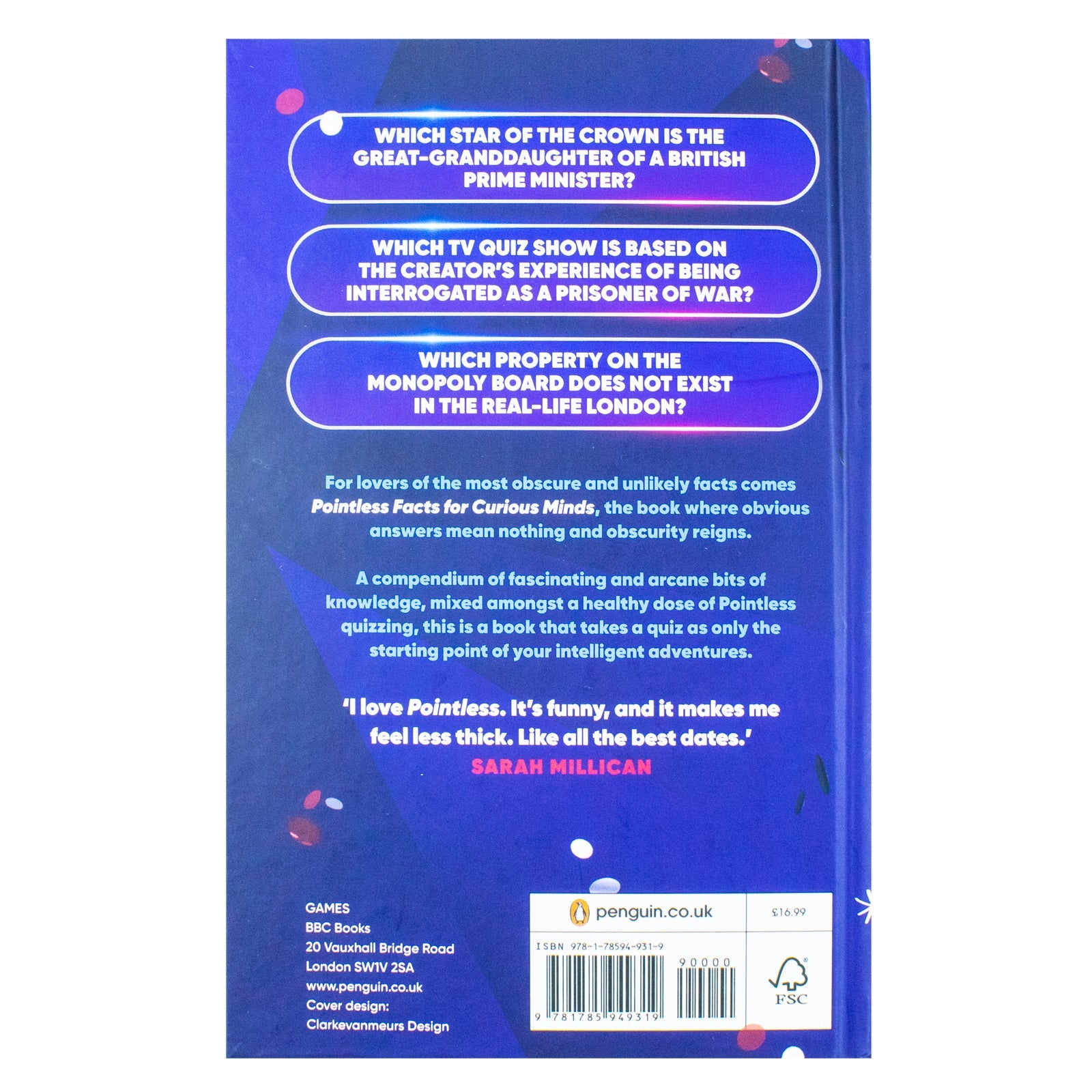 Pointless Facts for Curious Minds: The Ultimate Quiz Book from the Entertaining Facts & Challenges from the BBC Game Show by Alan Connor