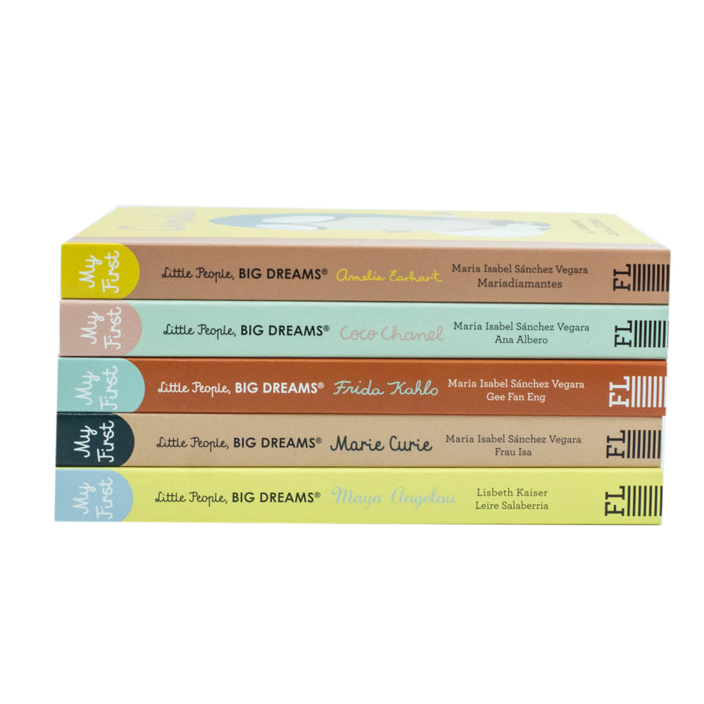 Little People, Big Dreams, 5 Books Set Collection: Coco, Frida, Maya, Amelia - Inspiring Biographies for Young Readers & Education