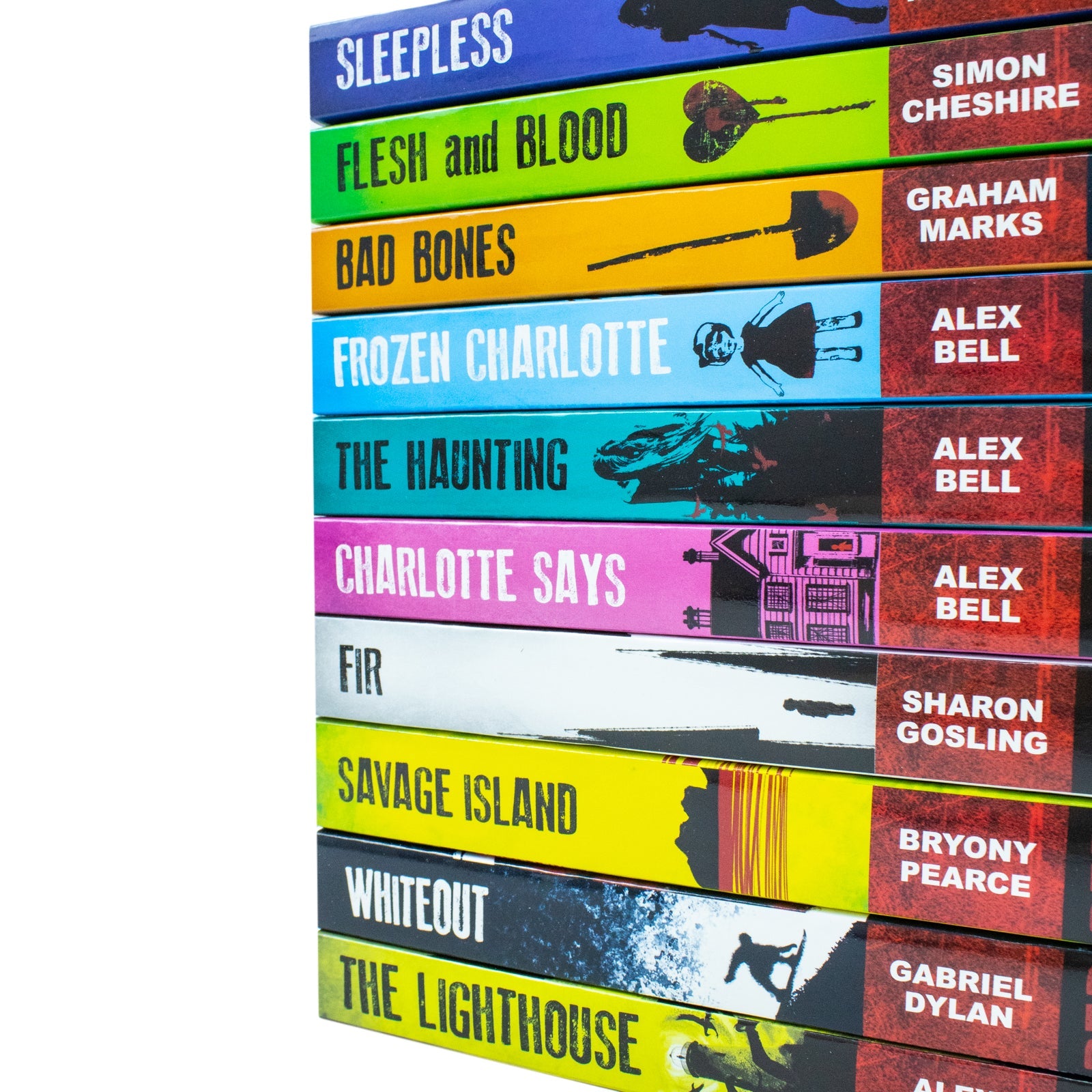 Red Eye Series Collection 10 Books Set (Flesh and Blood , Bad Bones, The Haunting , Sleepless, Frozen Charlotte, Fir , Charlotte Says ,Whiteout,The Lighthouse,Savage Island)