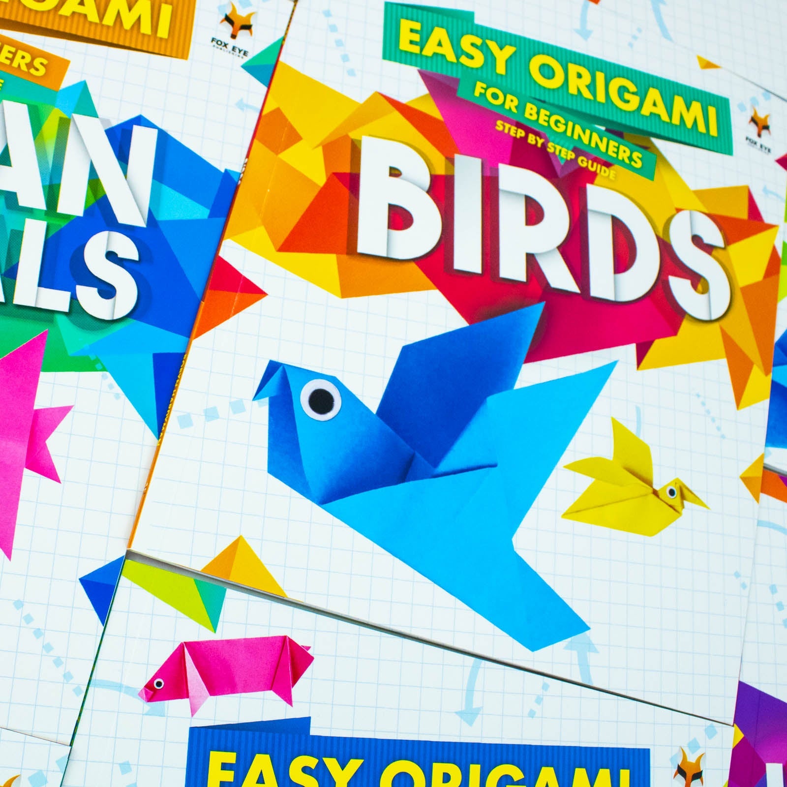 Step By Step Guide To Easy Origami For Beginners 8 Books Set Collection (Aircraft, Birds, Dinosaurs, Farm Animals, Holidays, Jungle Animals, Ocean Animals, Pets)