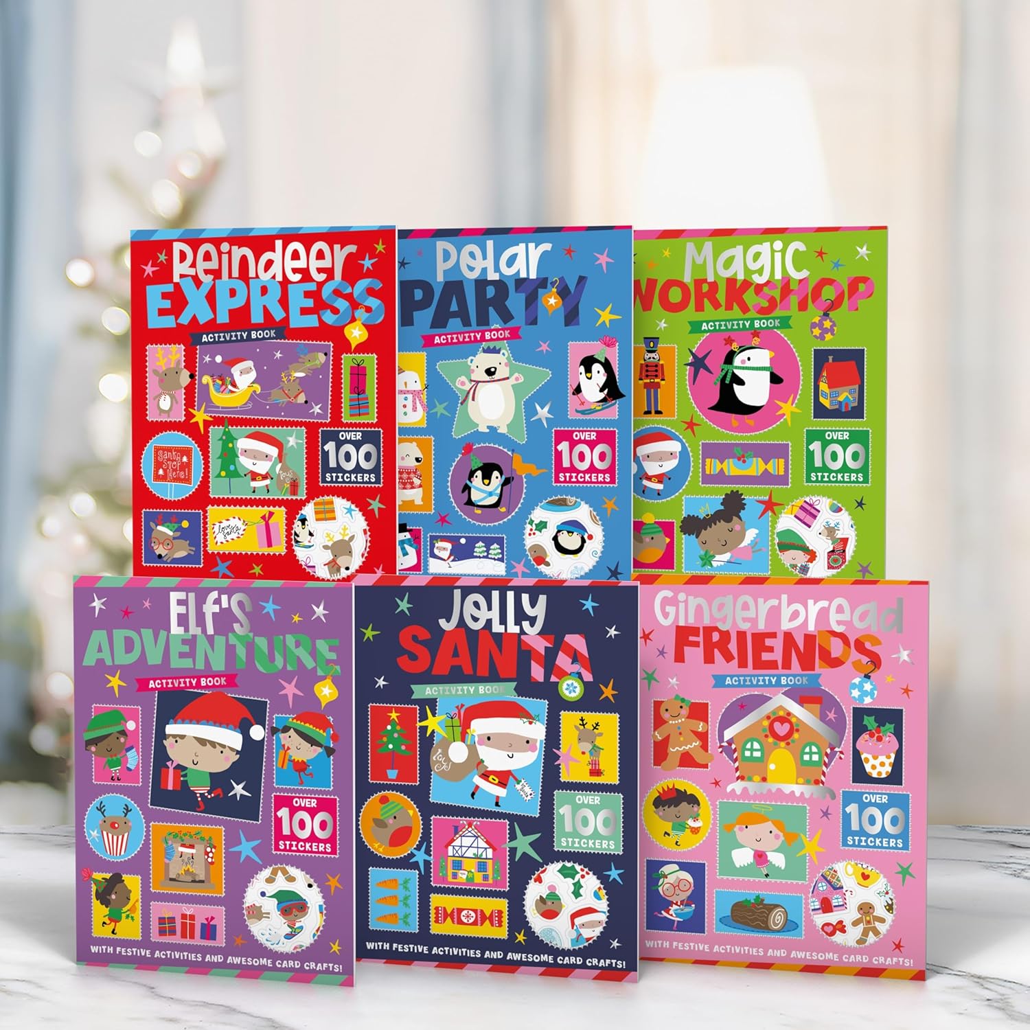 Children's Christmas Activity Fun 6 Books Collection Set