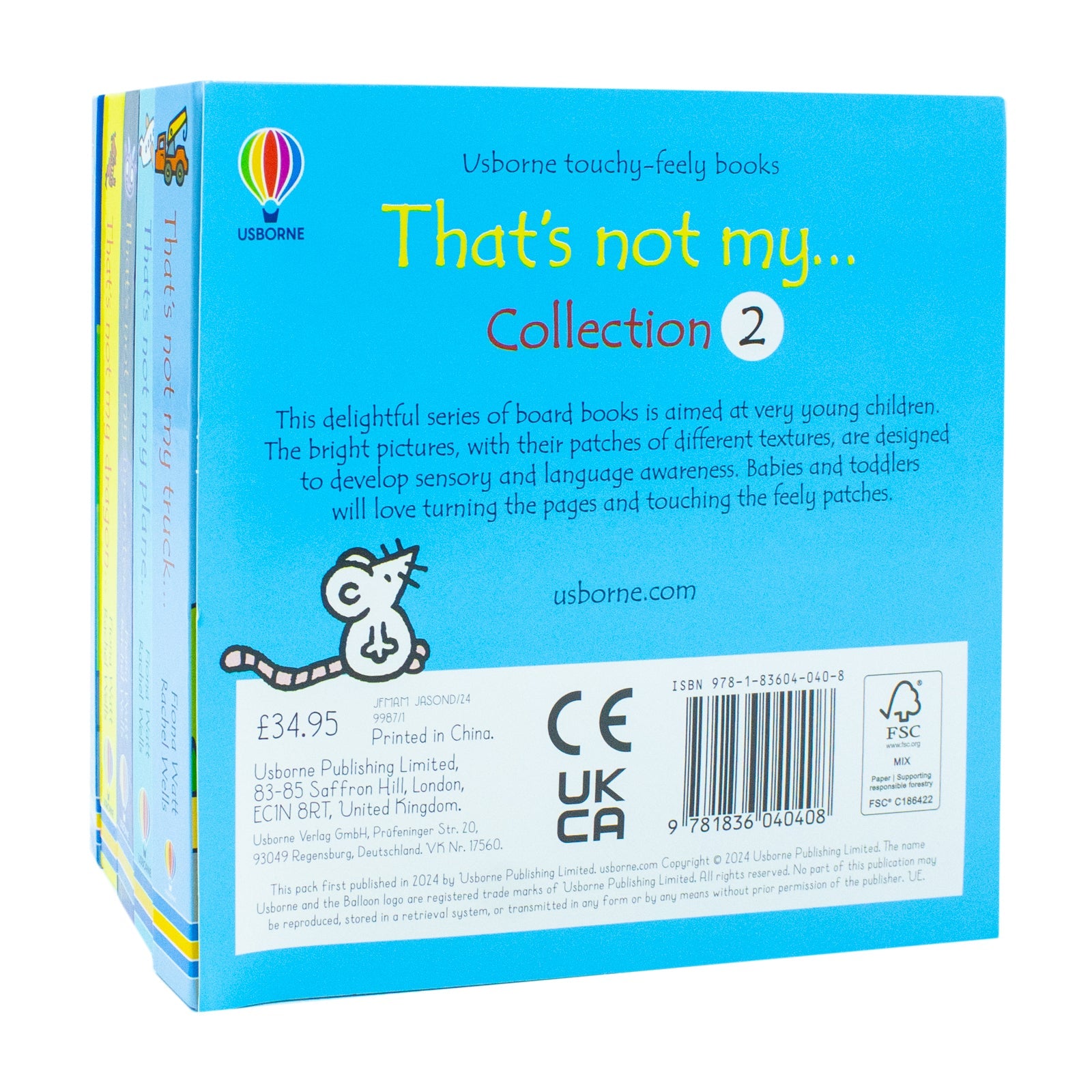 Usborne Touchy-Feely Books That's Not My 5 Books Collection Series 2 By Fiona Watt (Bus, Truck, Plane,Monster, dragon)