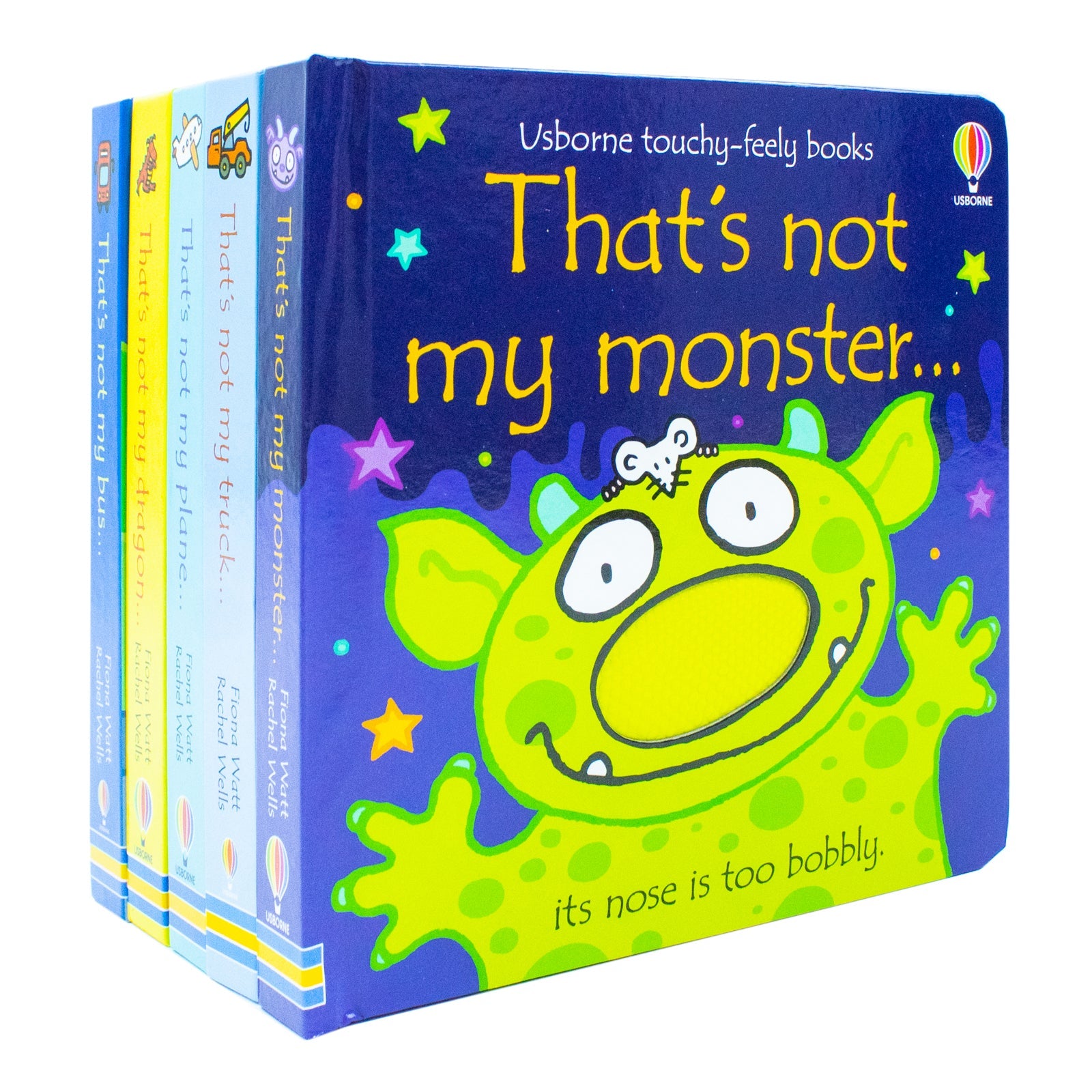 Usborne Touchy-Feely Books That's Not My 5 Books Collection Series 2 By Fiona Watt (Bus, Truck, Plane,Monster, dragon)