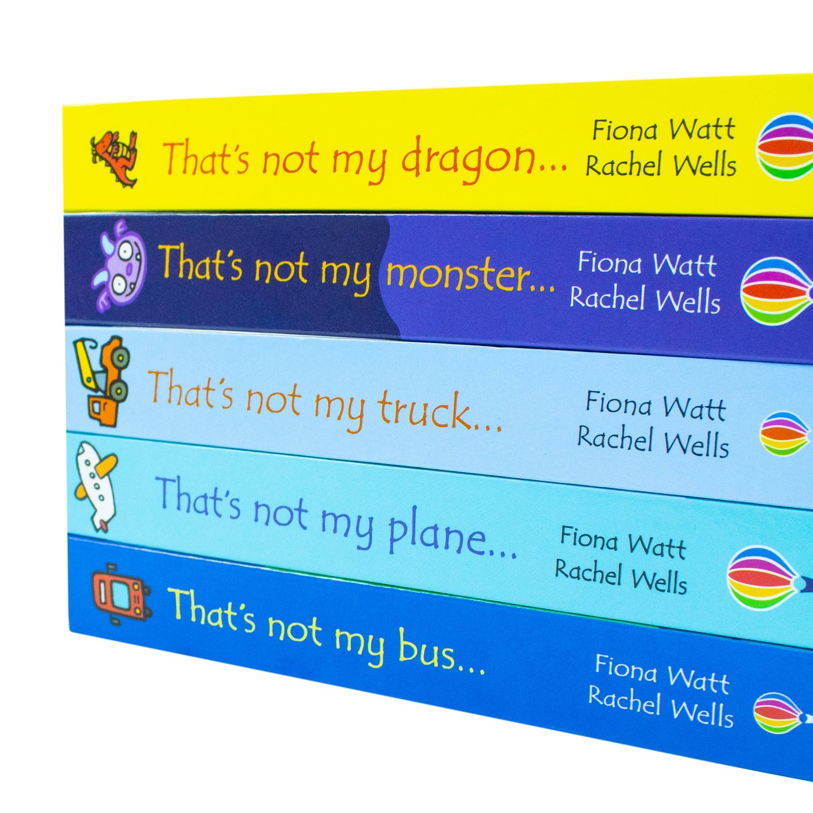 Usborne Touchy-Feely Books That's Not My 5 Books Collection Series 2 By Fiona Watt (Bus, Truck, Plane,Monster, dragon)