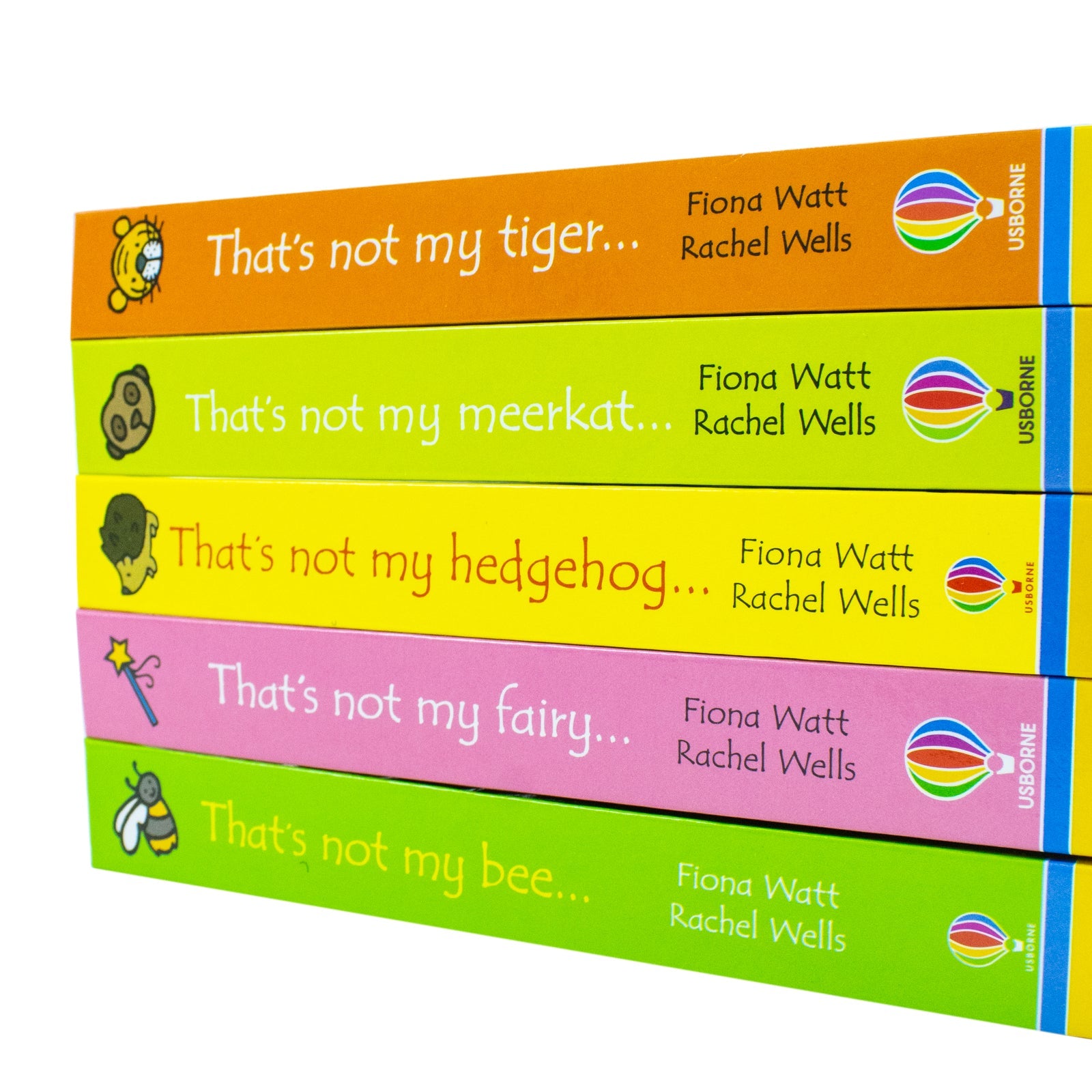 Usborne Touchy-feely books That's not My Collection 6, 5 Books Set By Fiona Watt (Bee, Fairy, Hedgehog, Meerkat, Tiger)