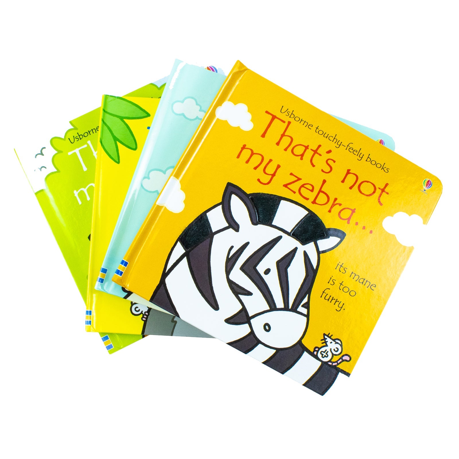 Usborne Touchy-Feely Thats not My Zoo Collection : Zebra and Friends 4 Books Collection Set