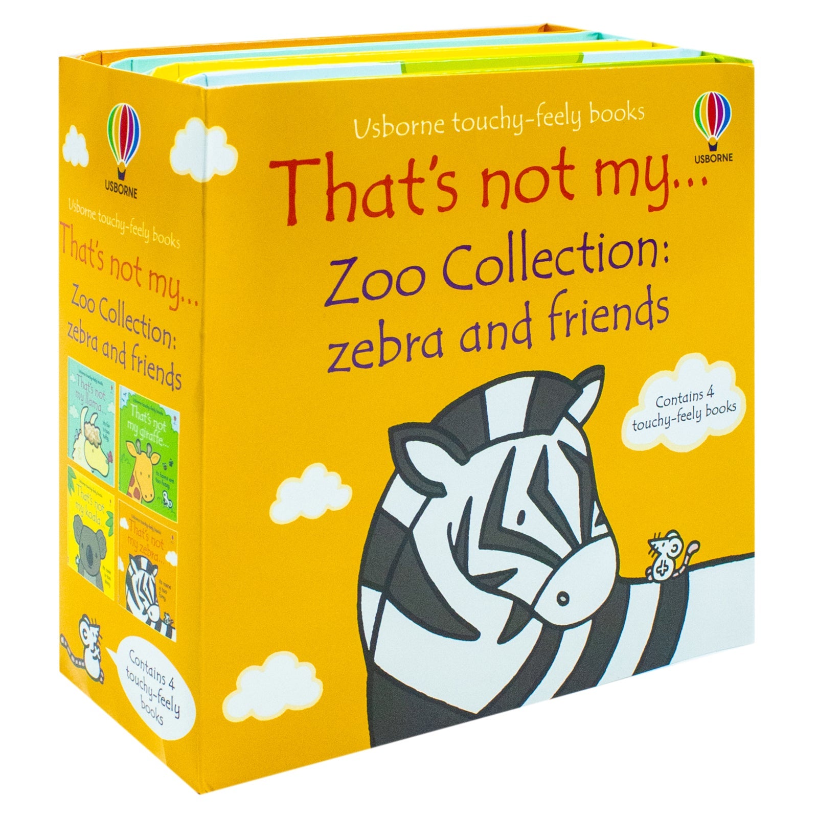 Usborne Touchy-Feely That's Not My Zoo Collection: Zebra & Friends - Interactive Board Books for Kids, Toddlers, Early Learning & Sensory Fun