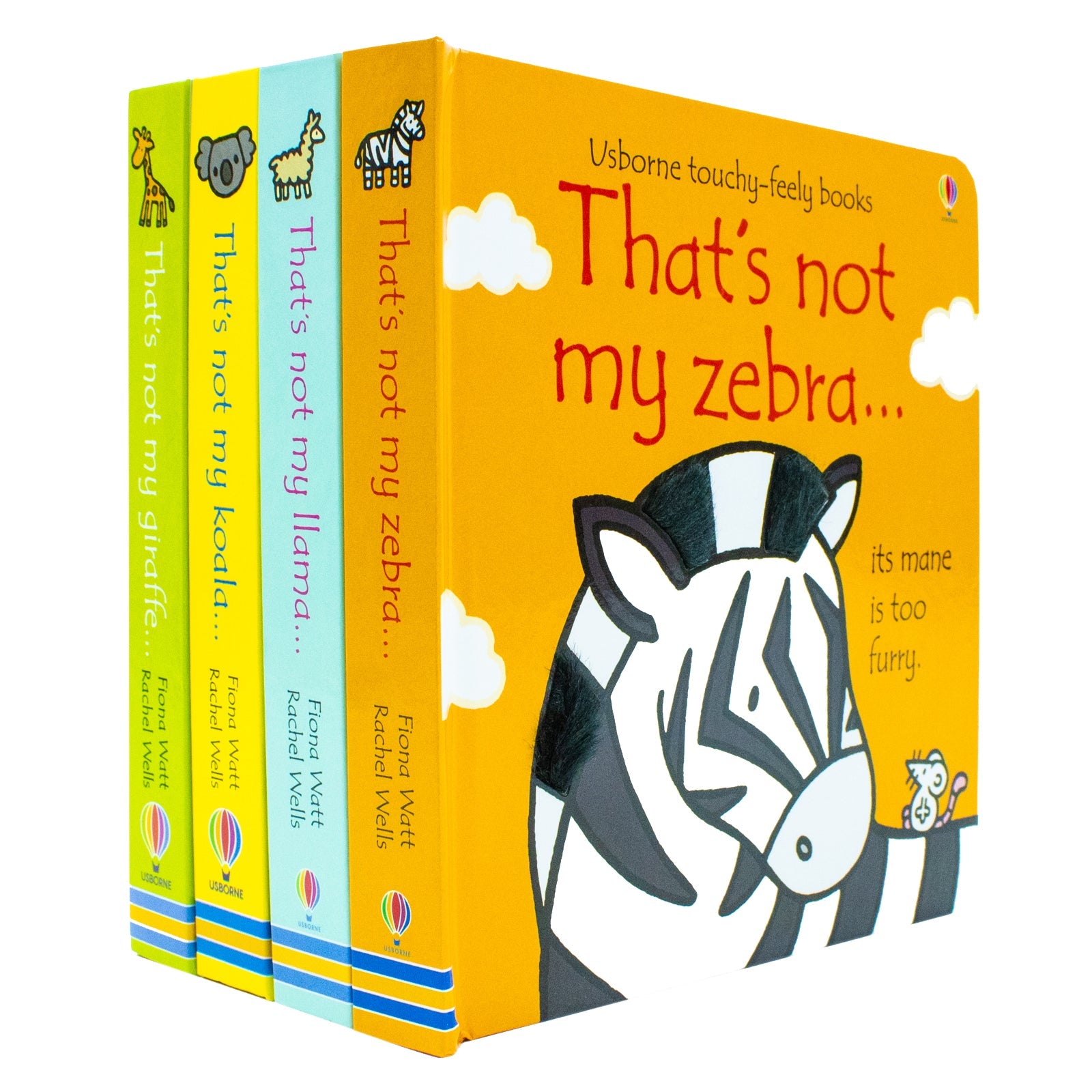 Usborne Touchy-Feely That's Not My Zoo Collection: Zebra & Friends - Interactive Board Books for Kids, Toddlers, Early Learning & Sensory Fun