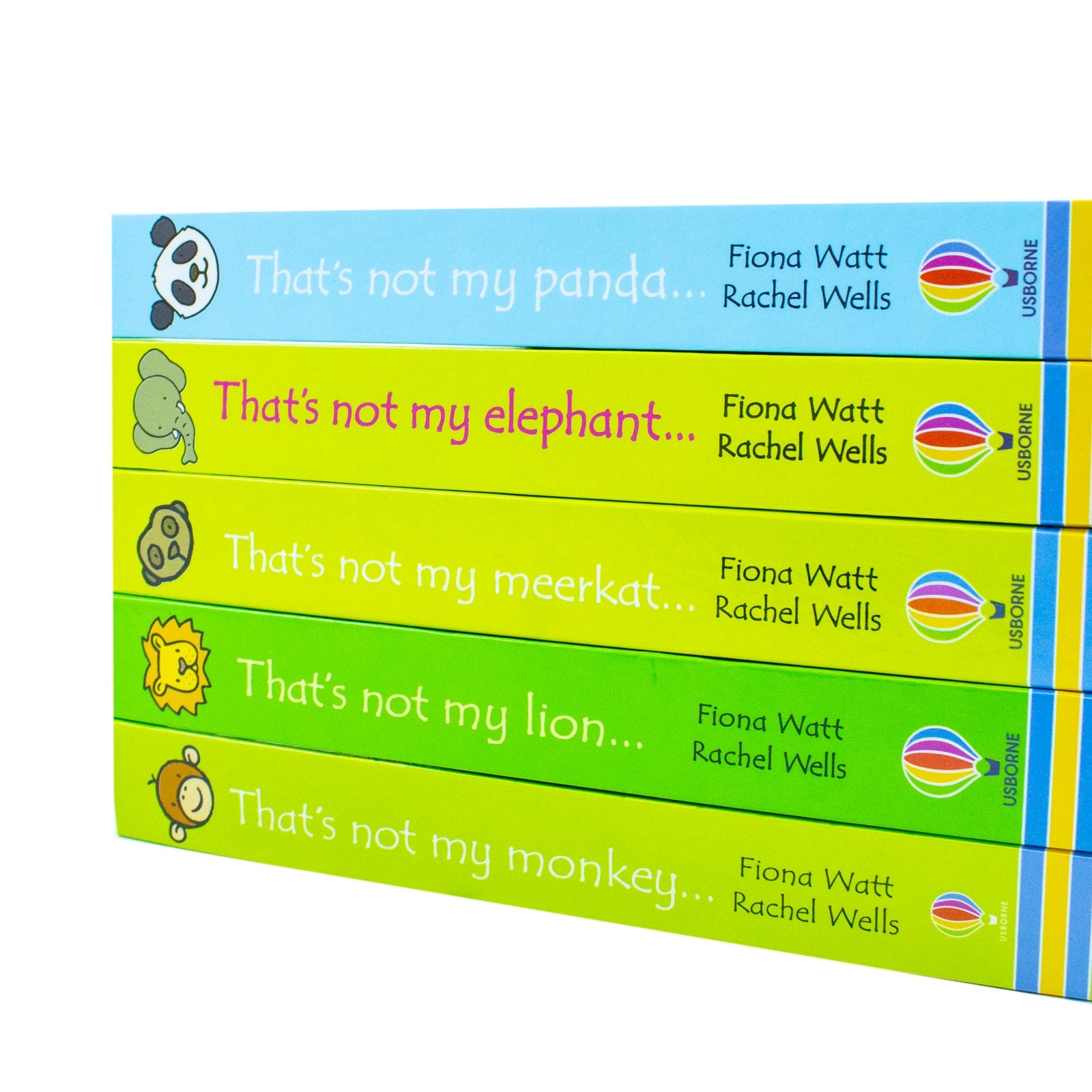 Usborne Touchy-Feely Thats not My Zoo Collection Set 3: Panda and Friends 5 Books Collection Set by Fiona Watt