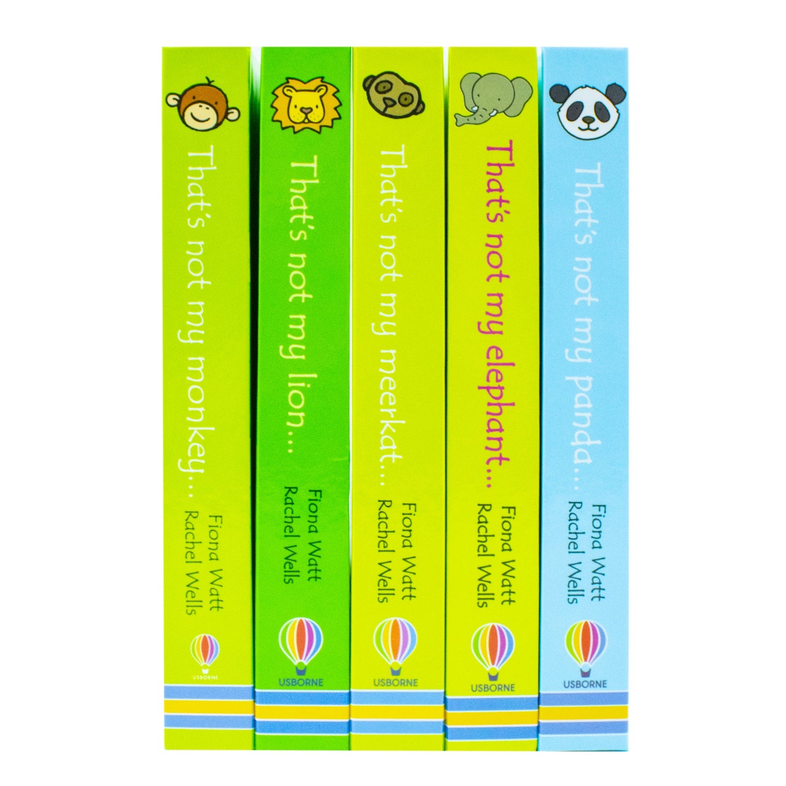 Usborne Touchy-Feely Thats not My Zoo Collection Set 3: Panda and Friends 5 Books Collection Set by Fiona Watt