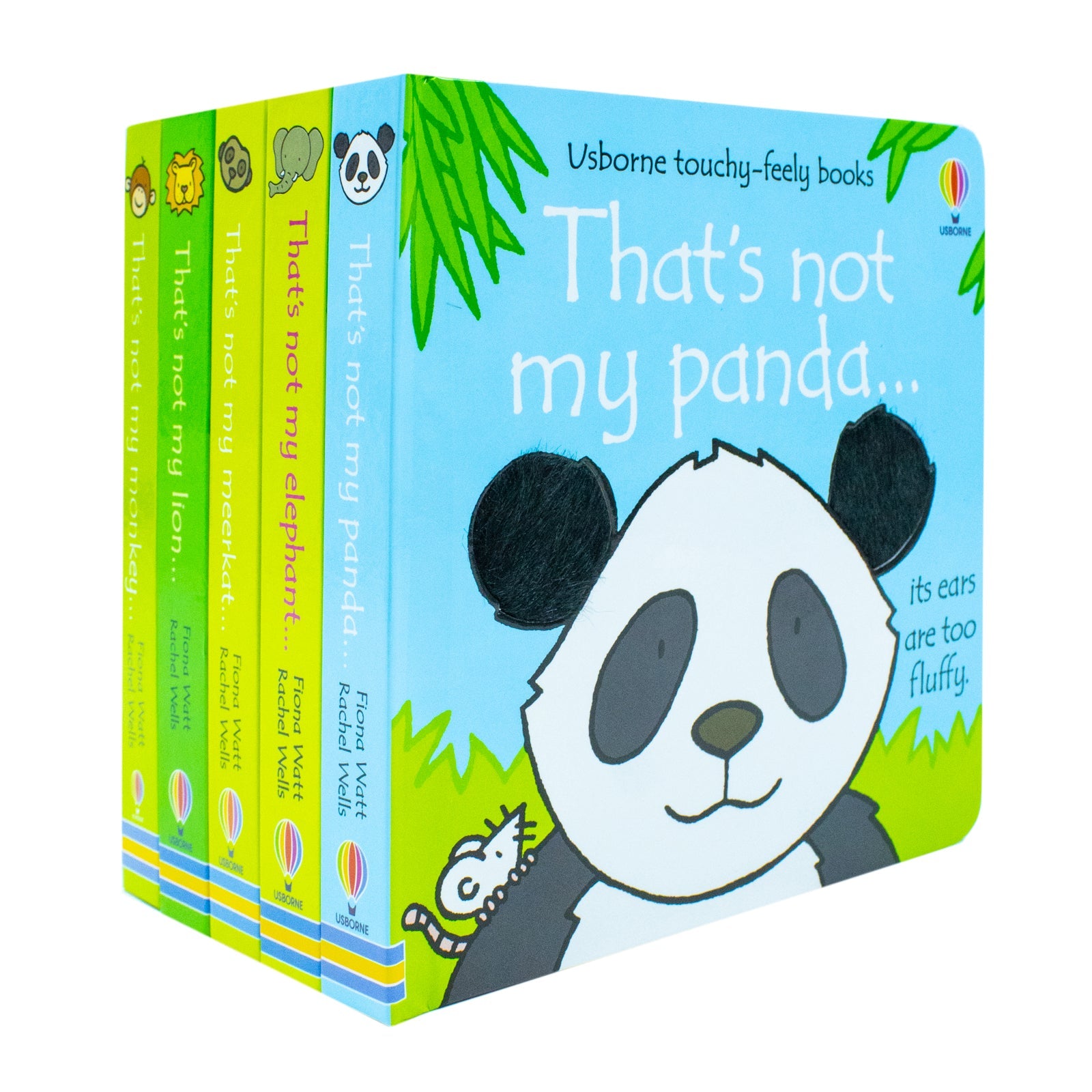 Usborne Touchy-Feely Thats not My Zoo Collection Set 3: Panda and Friends 5 Books Collection Set by Fiona Watt