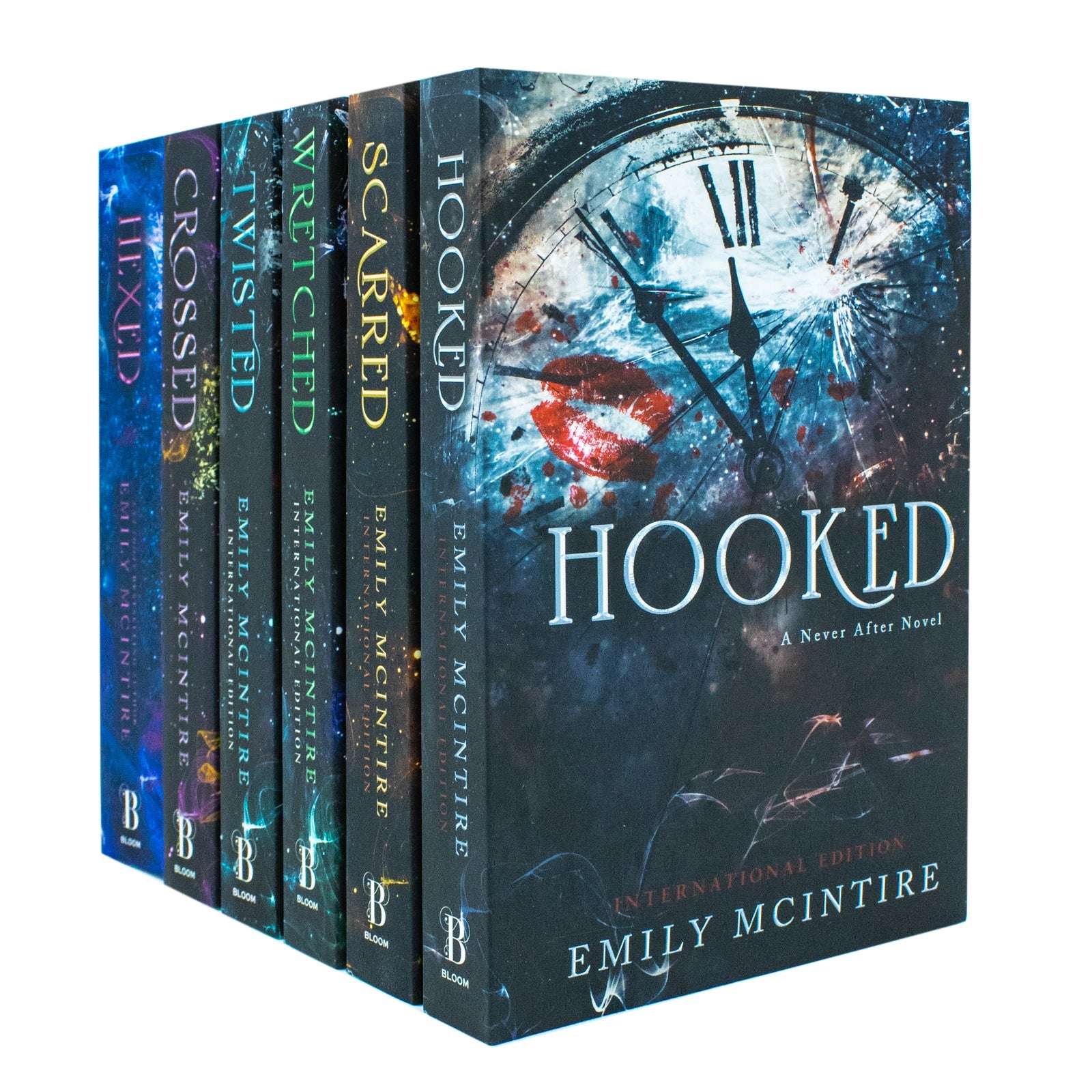 Never After Series by Emily McIntire – Complete 6-Book Collection Set (Hexed, Hooked, Scarred, Wretched, Twisted, Crossed) | Fantasy, Magic & Romance