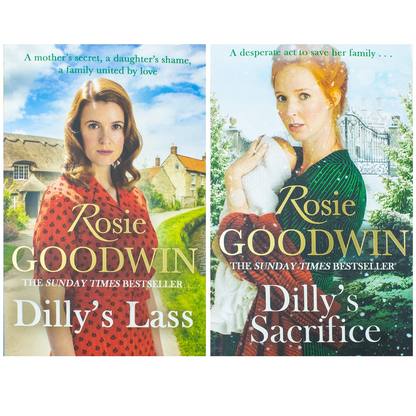 Dilly's Lass and Dilly's Sacrifice by Rosie Goodwin, A 2 Book Set of Engaging Historical Fiction for Young Readers Aged 12+