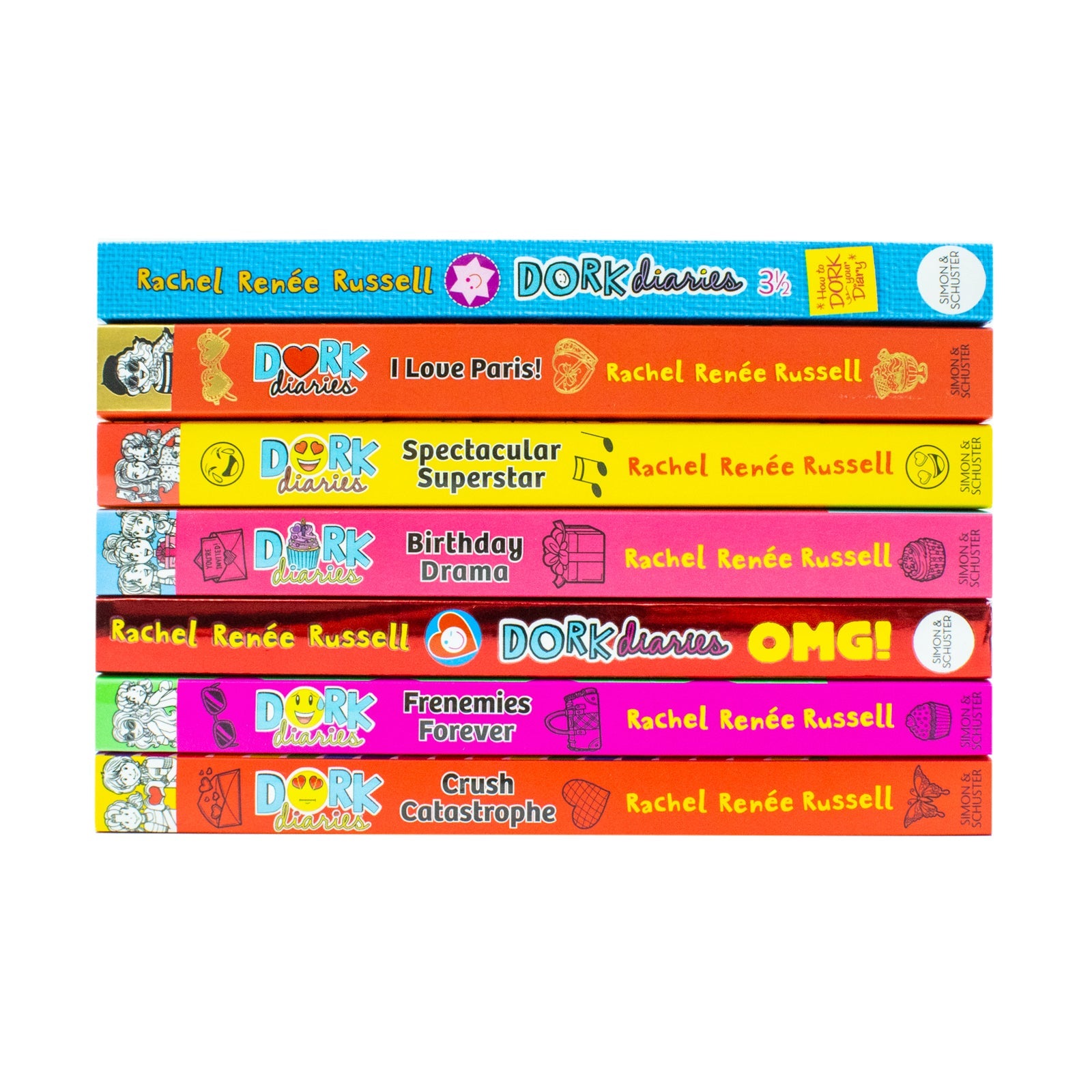 Dork Diaries Series Vol 11-17 Collection 7 Books Set By Rachel Renee Russell 7 By Rachel Renee Russell