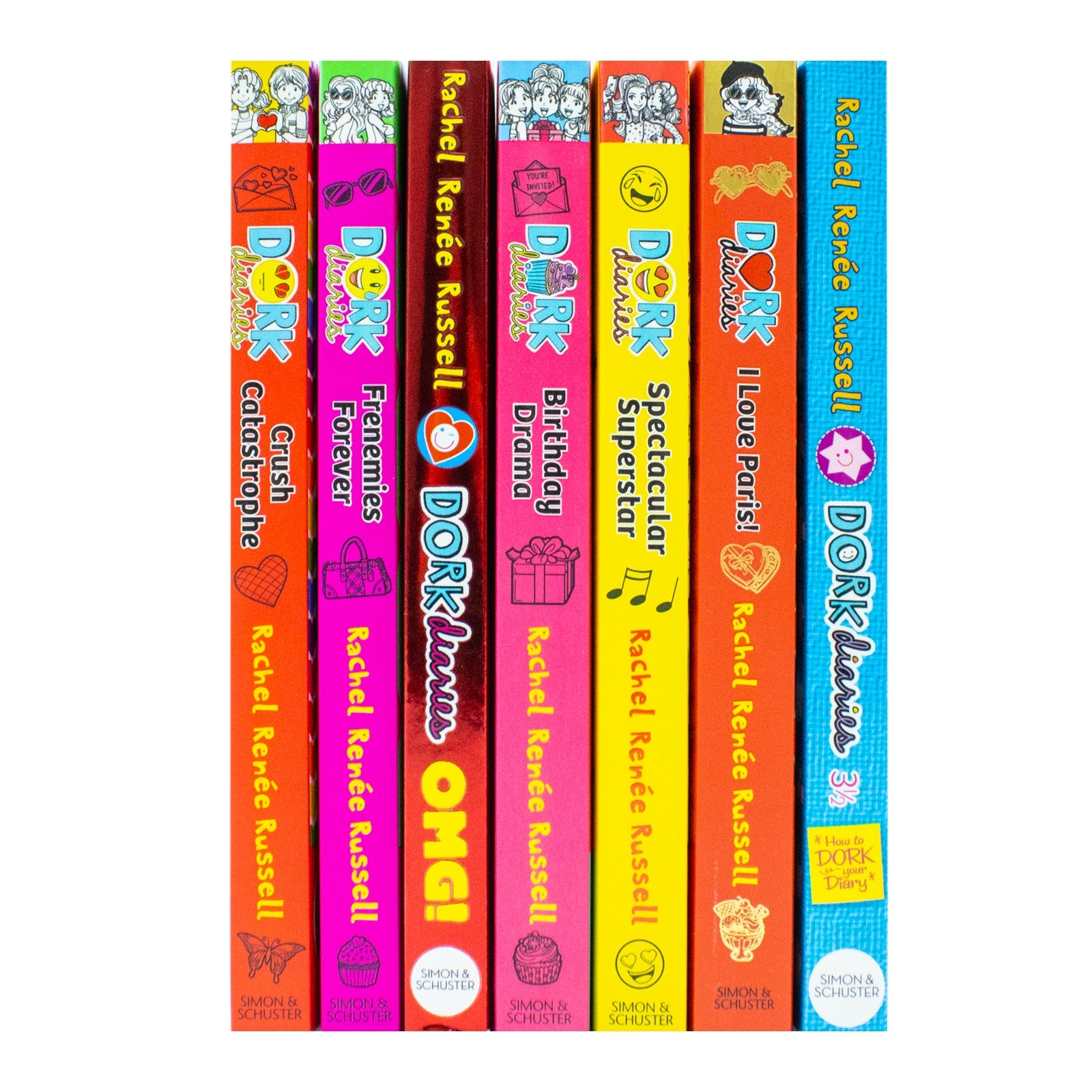 Dork Diaries Series Vol 11-17 Collection 7 Books Set By Rachel Renee Russell 7 By Rachel Renee Russell