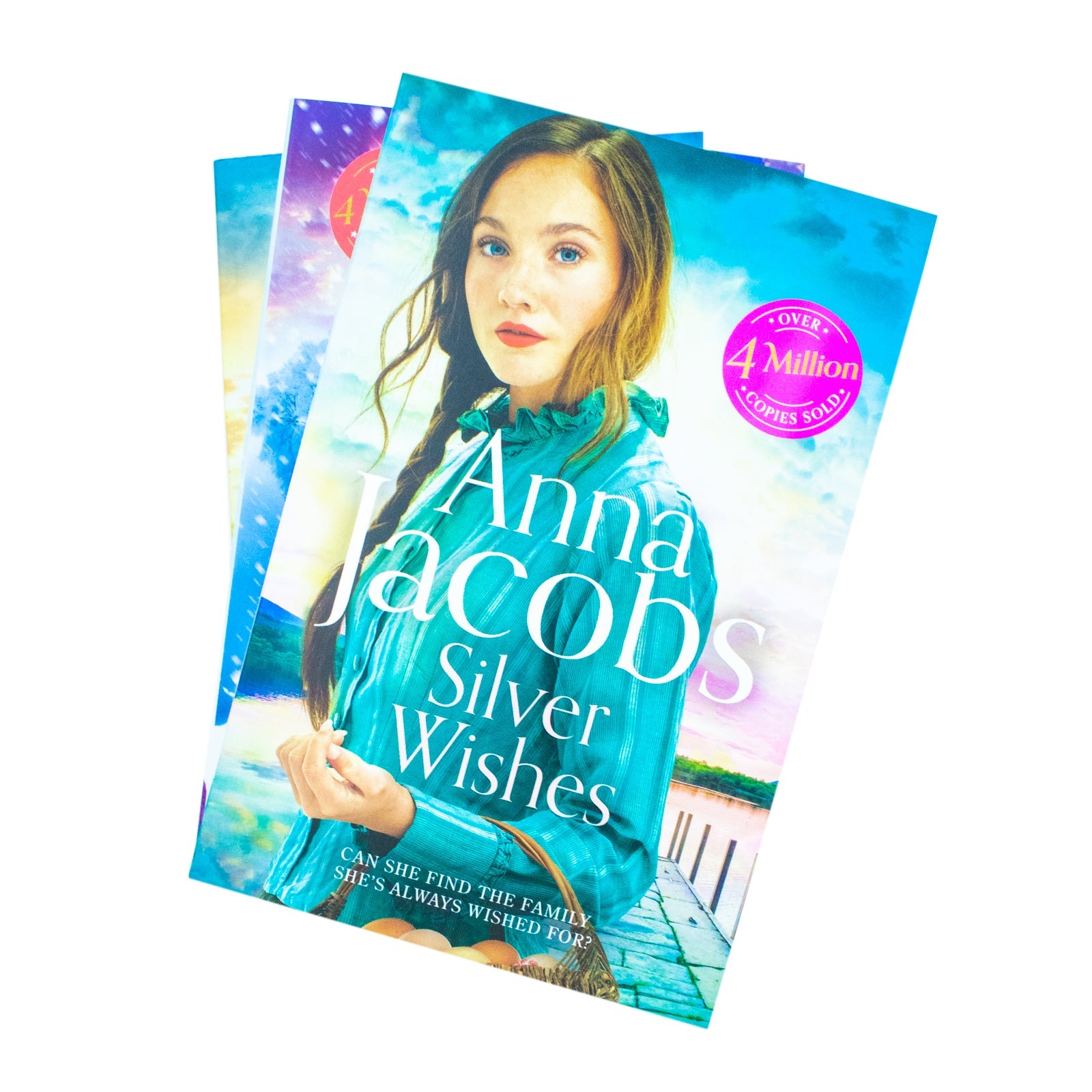 Anna Jacobs Jubilee Lake Series 3 Books Collection Set (Silver Wishes , Golden Dreams , Diamond Promises)