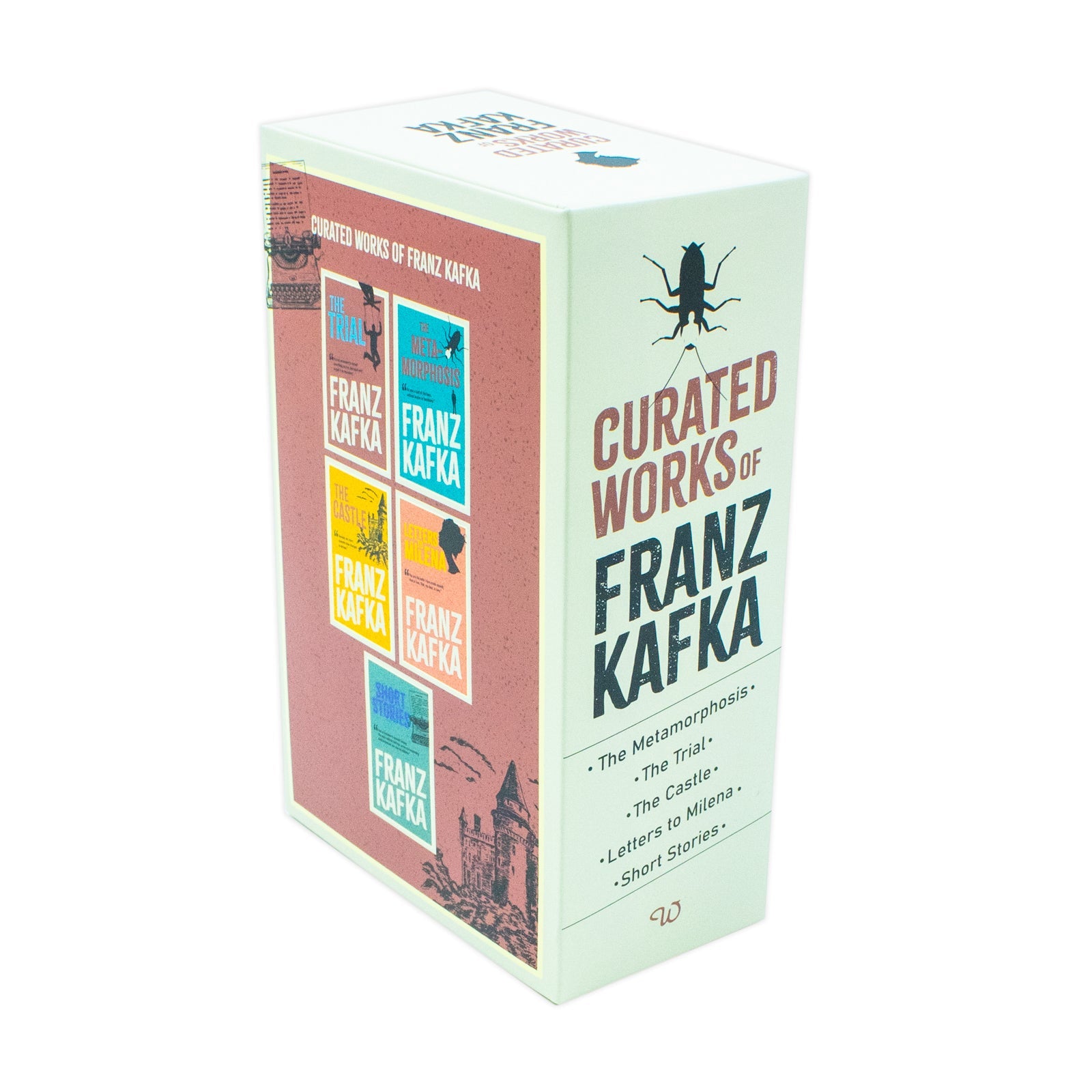 Curated Works of Franz Kafka 5 Books Set - Classic Literary Fiction Short Story  Novels Paperback Collection, Age 12+