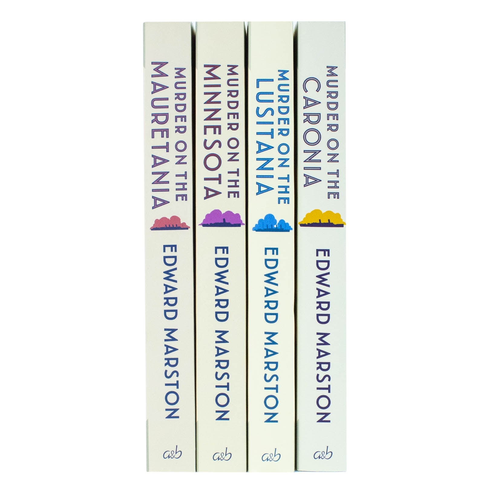 Edward Marston Ocean Liner Mysteries Collection 4 Books Set (Murder on the Lusitania, Murder on the Mauretania, Murder on the Minnesota, Murder on the Caronia)