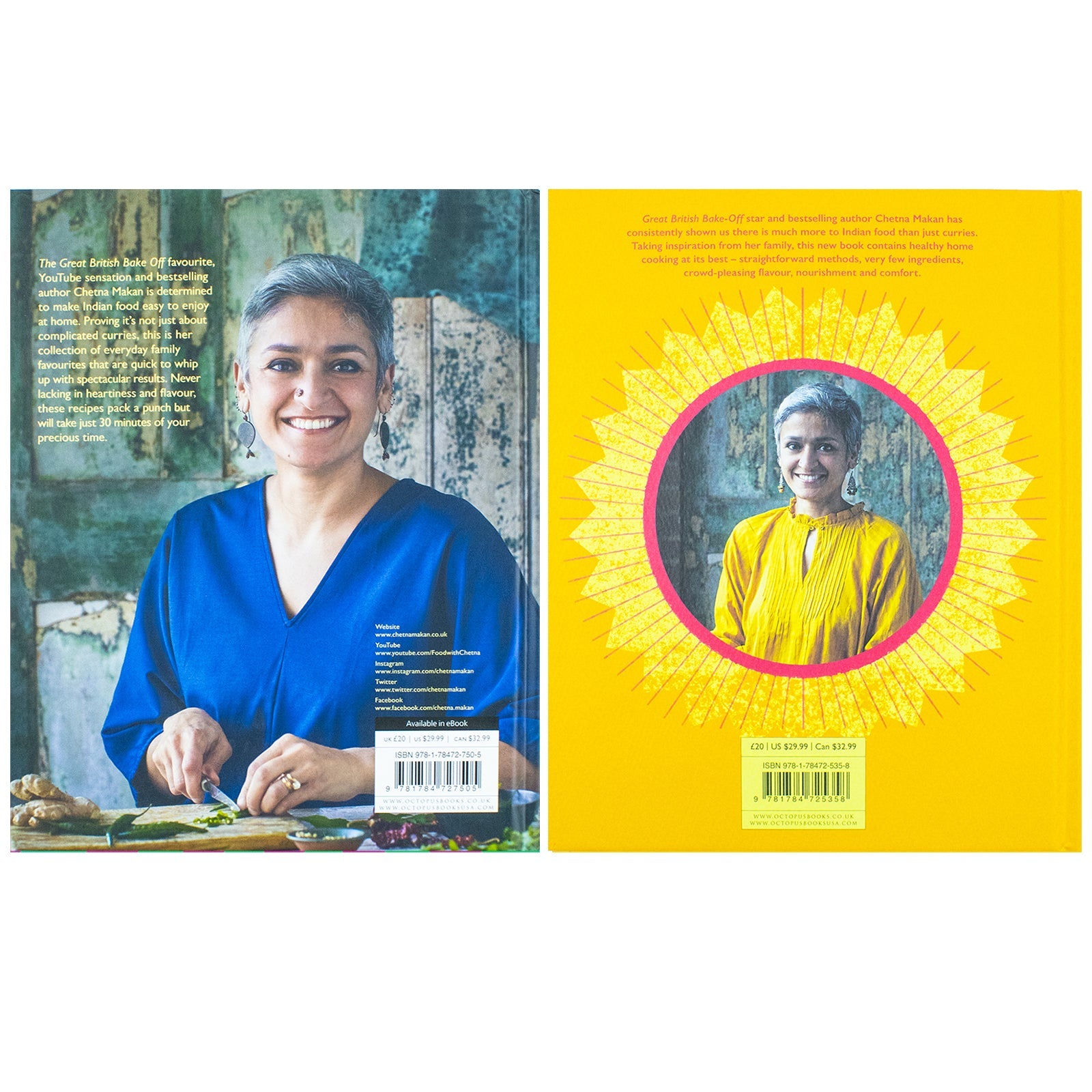 Chetna Makan Collection 2 Books Set (Chetna's Healthy Indian, Chetna's 30-minute Indian)