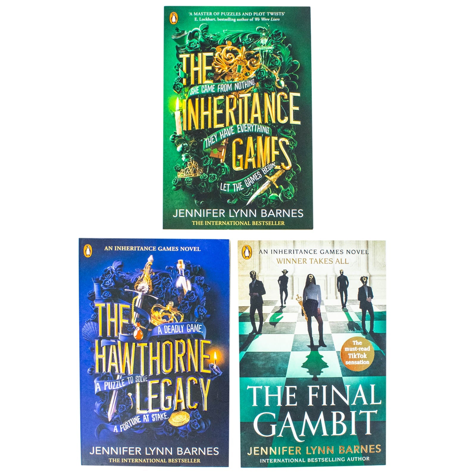 The Inheritance Games Series 3-Book Collection by Jennifer Lynn Barnes – Thrilling YA Mystery Adventure with Puzzles & Twists (Paperback Set)