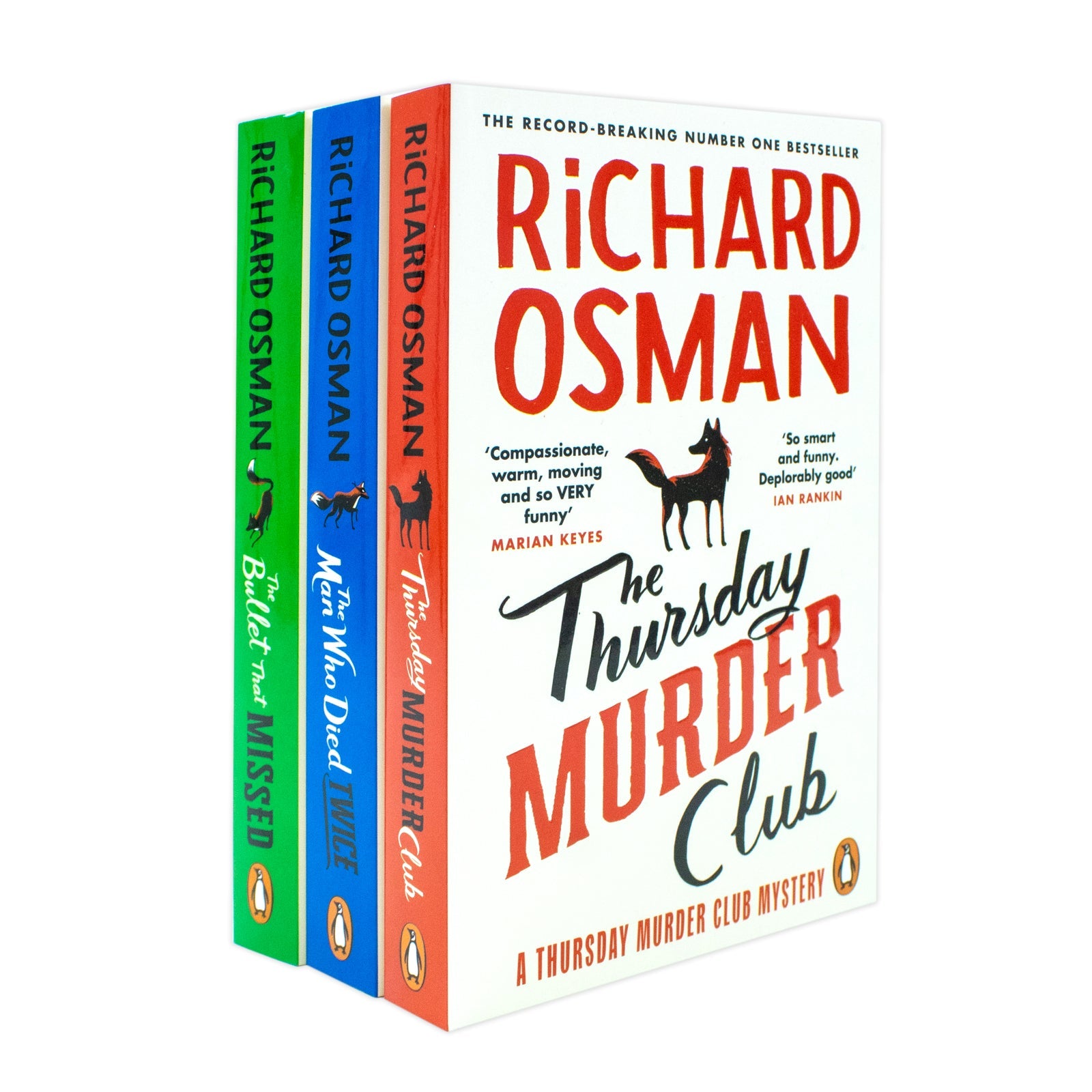 Thursday Murder Club Series 3 Books Collection Set By Richard Osman (The Thursday Murder Club, The Man Who Died Twice & The Bullet That Missed)