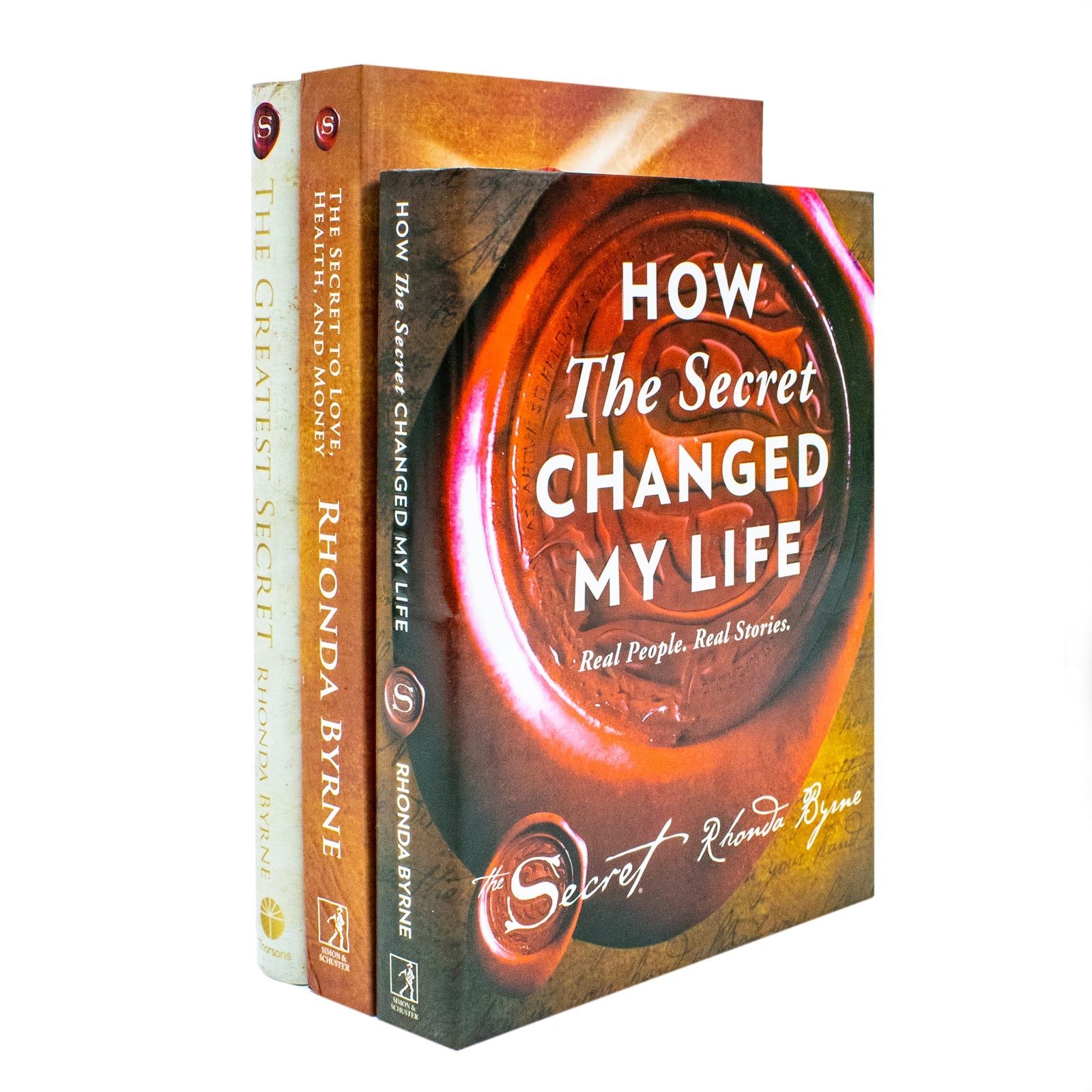 Rhonda Byrne Collection 3 Books Set (How The Secret Changed My Life[Hardcover], The Greatest Secret[Hardcover], The Secret to Love Health and Money)