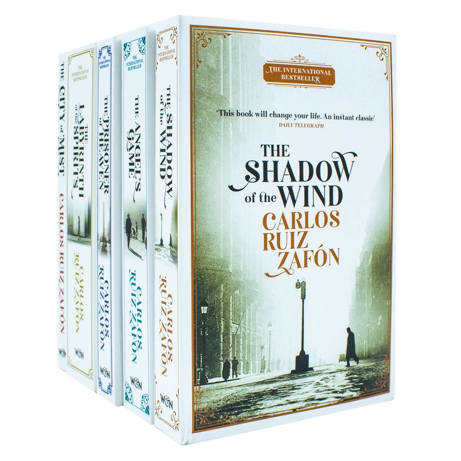 Cemetery of Forgotten Series 5 Books Collection Set By Carlos Ruiz Zafon (The Shadow of the Wind, The Angel's Game, The Prisoner of Heaven, The Labyrinth of the Spirits, The City of Mist)