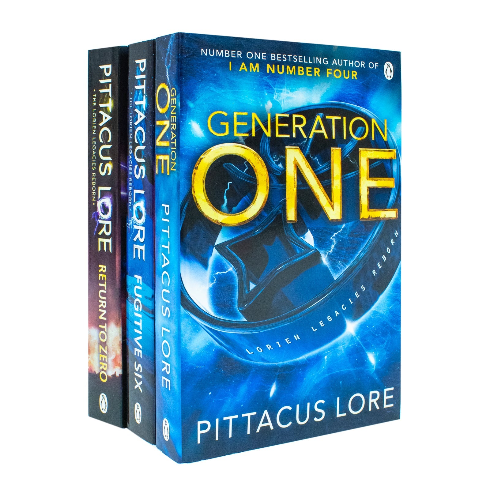 Lorien Legacies Reborn Series 3 Books Collection Set By Pittacus Lore (Fugitive Six, Return to Zero, Generation One)