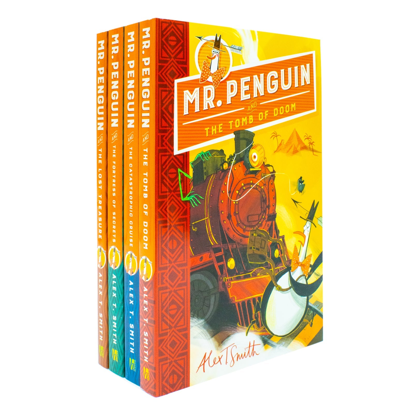 Mr Penguin Series 4 Books Collection Set By Alex T. Smith (Mr Penguin and the Lost Treasure, Fortress of Secrets, Catastrophic Cruise, Mr Penguin and the Tomb of Doom)