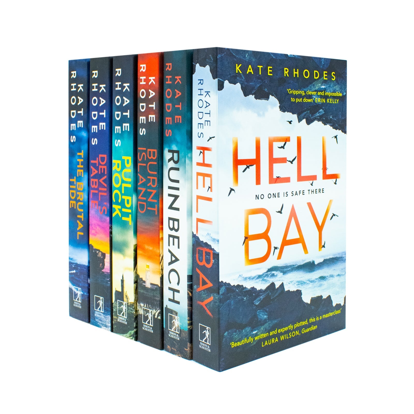 Kate Rhodes Ben Kitto Series Collection 6 Books Set (Devil's Table, Burnt Island, Ruin Beach, Pulpit Rock, Hell Bay & The Brutal Tide)