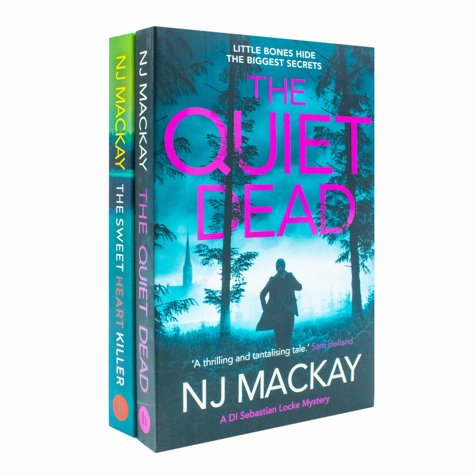 NJ Mackay DI Sebastian Locke Mystery Collection 2 Books Set (The Quiet Dead & The Sweetheart Killer)