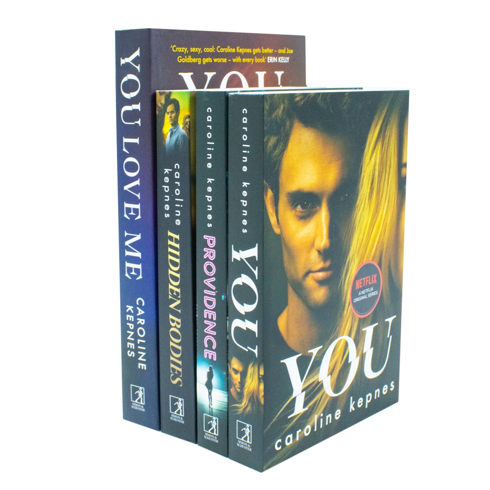 Caroline Kepnes You Series 4 Books Collection Set (You, Hidden Bodies, Providence, You Love Me)