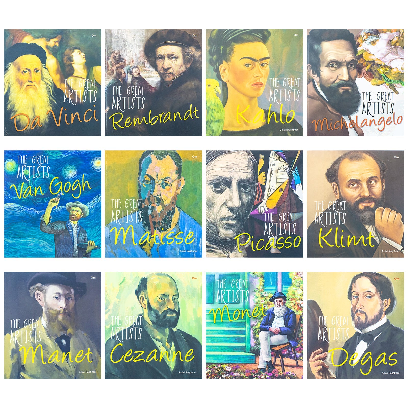 The Great Artists 12 Books Collection Set (Da Vinci, Monet, Picasso, Van Gogh & More!)