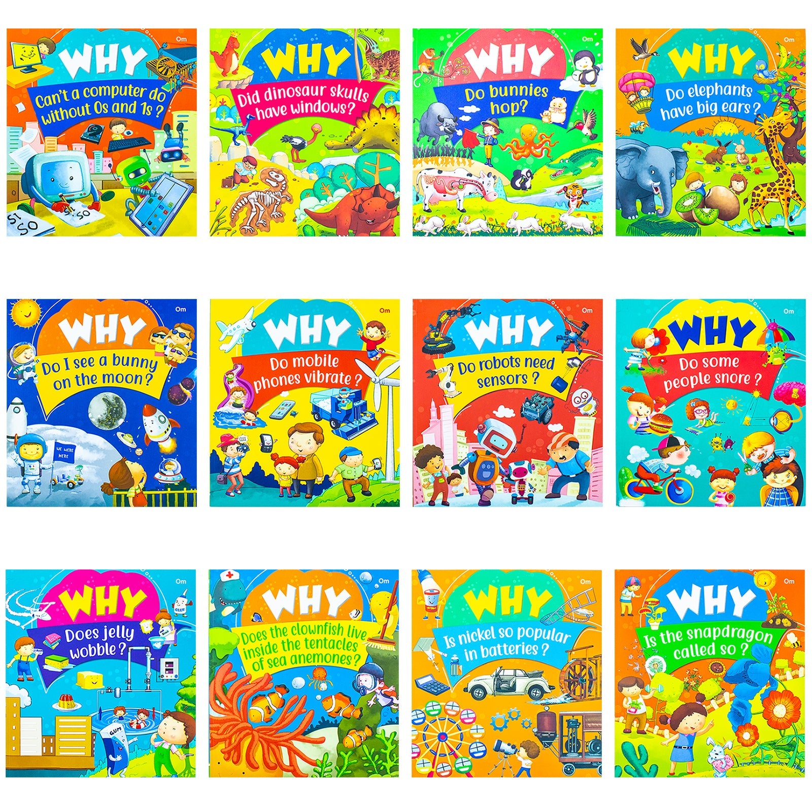 Tell Me Why? 12 Books Collection Set (Why Is the snapdragon called so, Why Is nickel so popular in batteries, Why Does Jelly Wobble & More!)