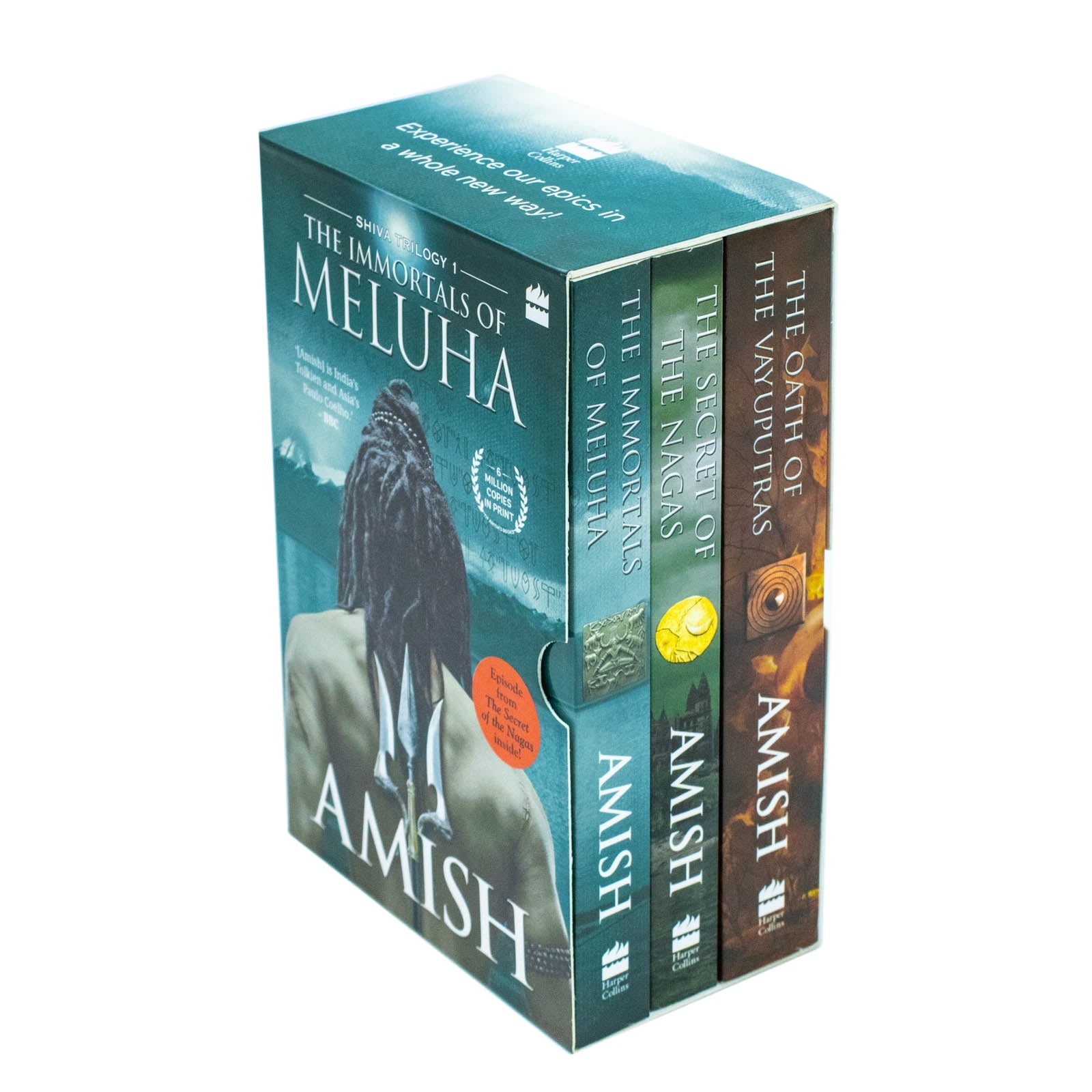 The Shiva Trilogy By Amish Tripathi: (The Immortals of Meluha, The Secret of The Nagas, The Oath of the Vayuputras)