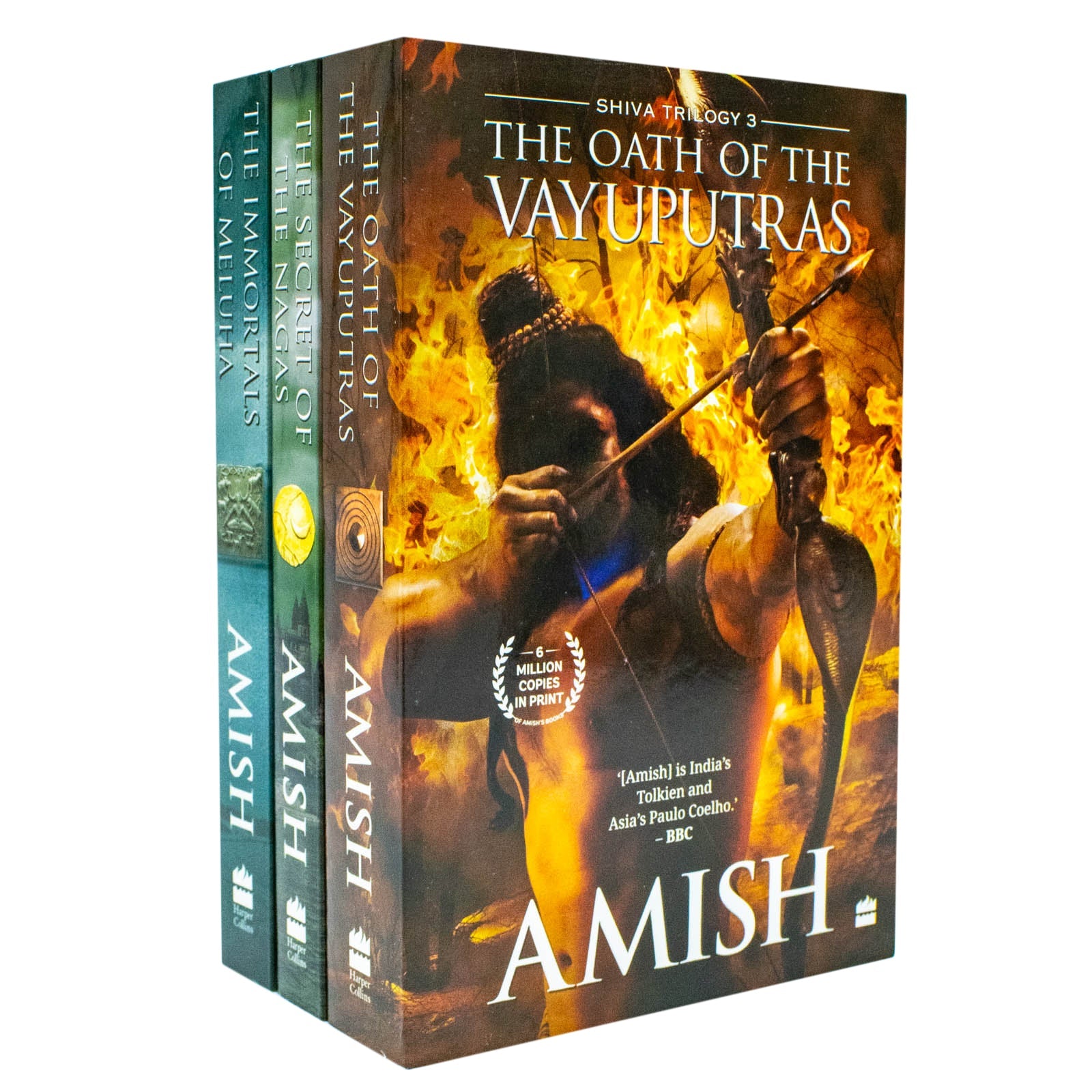 The Shiva Trilogy By Amish Tripathi: (The Immortals of Meluha, The Secret of The Nagas, The Oath of the Vayuputras)