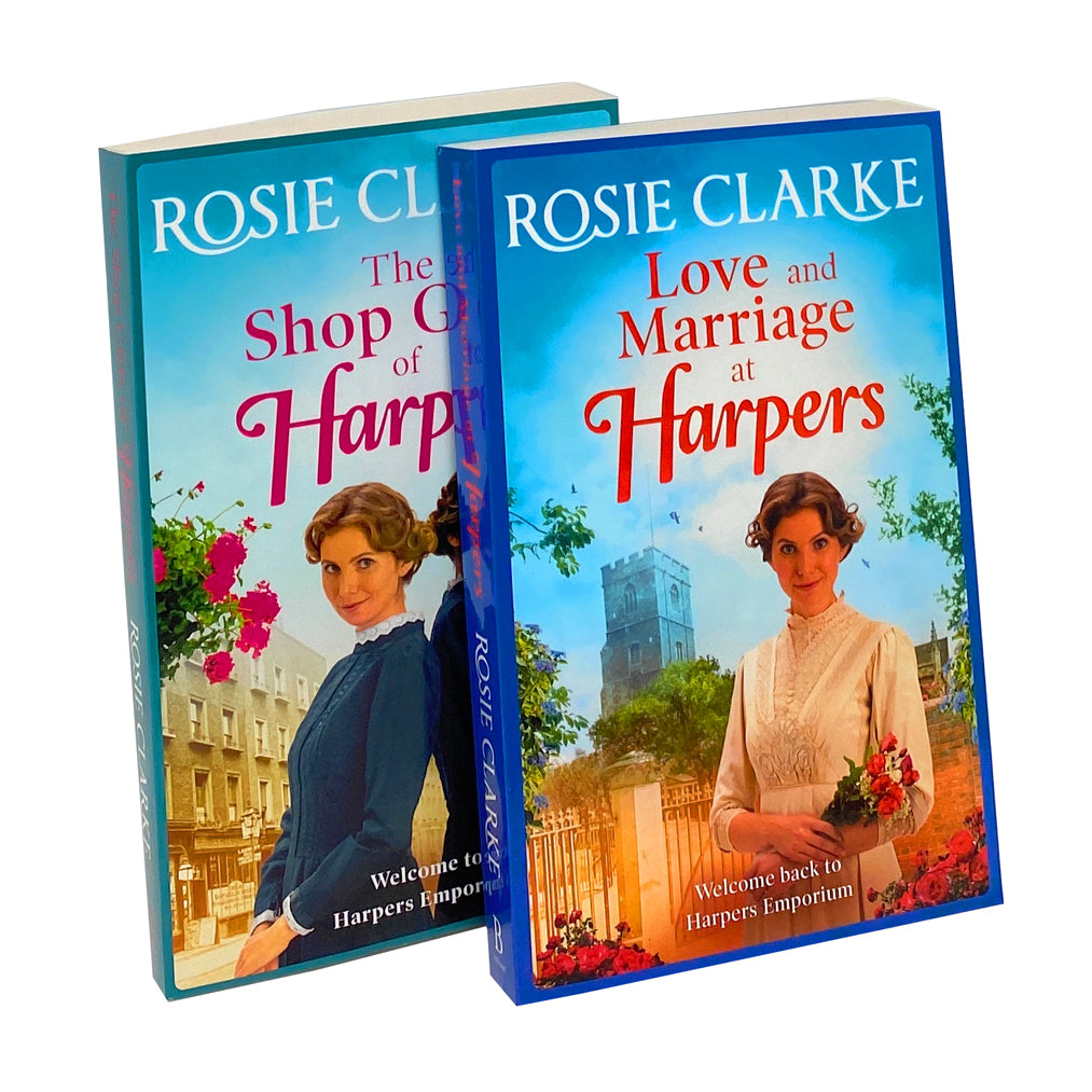 Rosie Clarke 2 Books Collection Set Love and Marriage at Harpers and The Shop Girls of Harpers