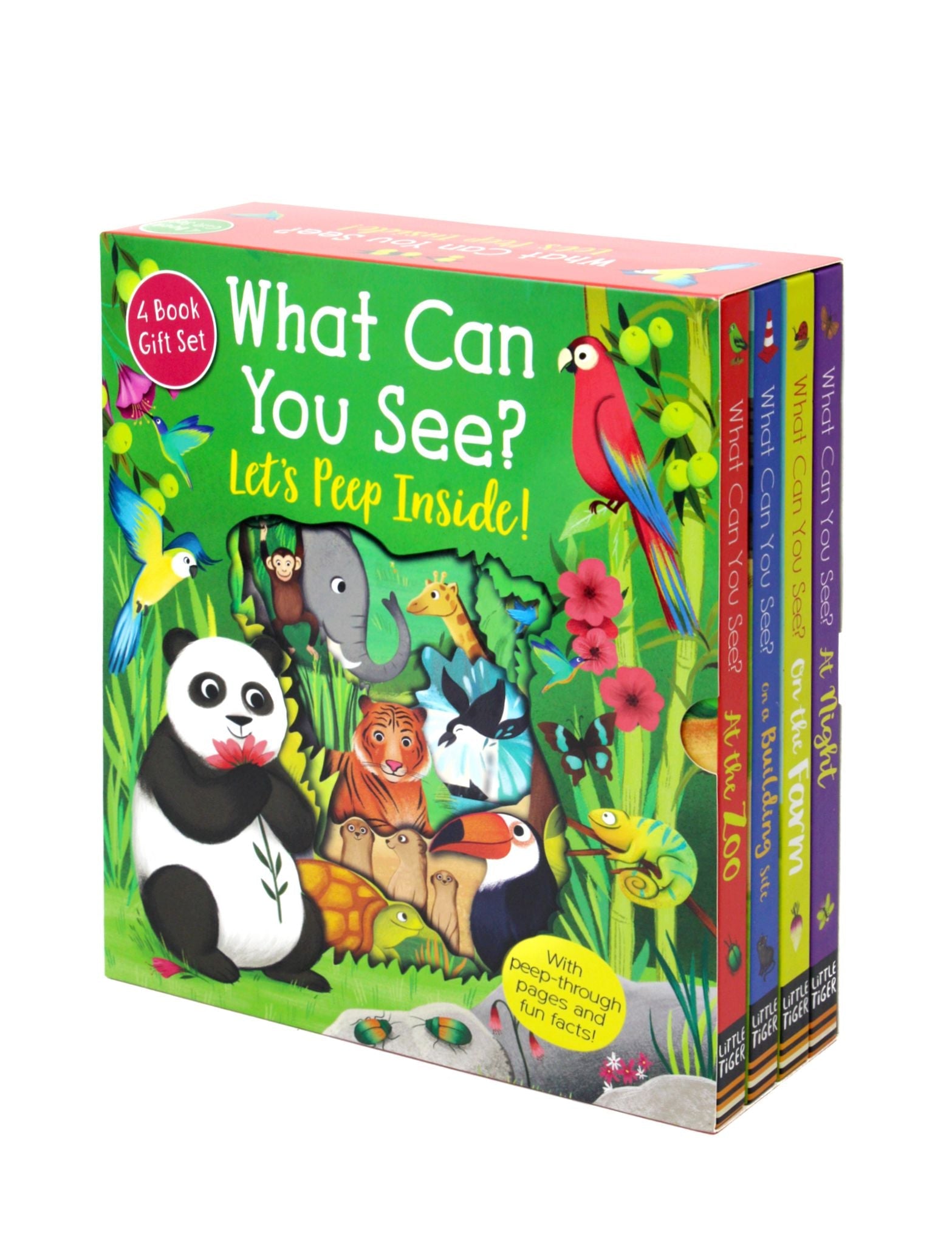 Peep Inside Board Books What Can You See? 4 Books Collection Box Set