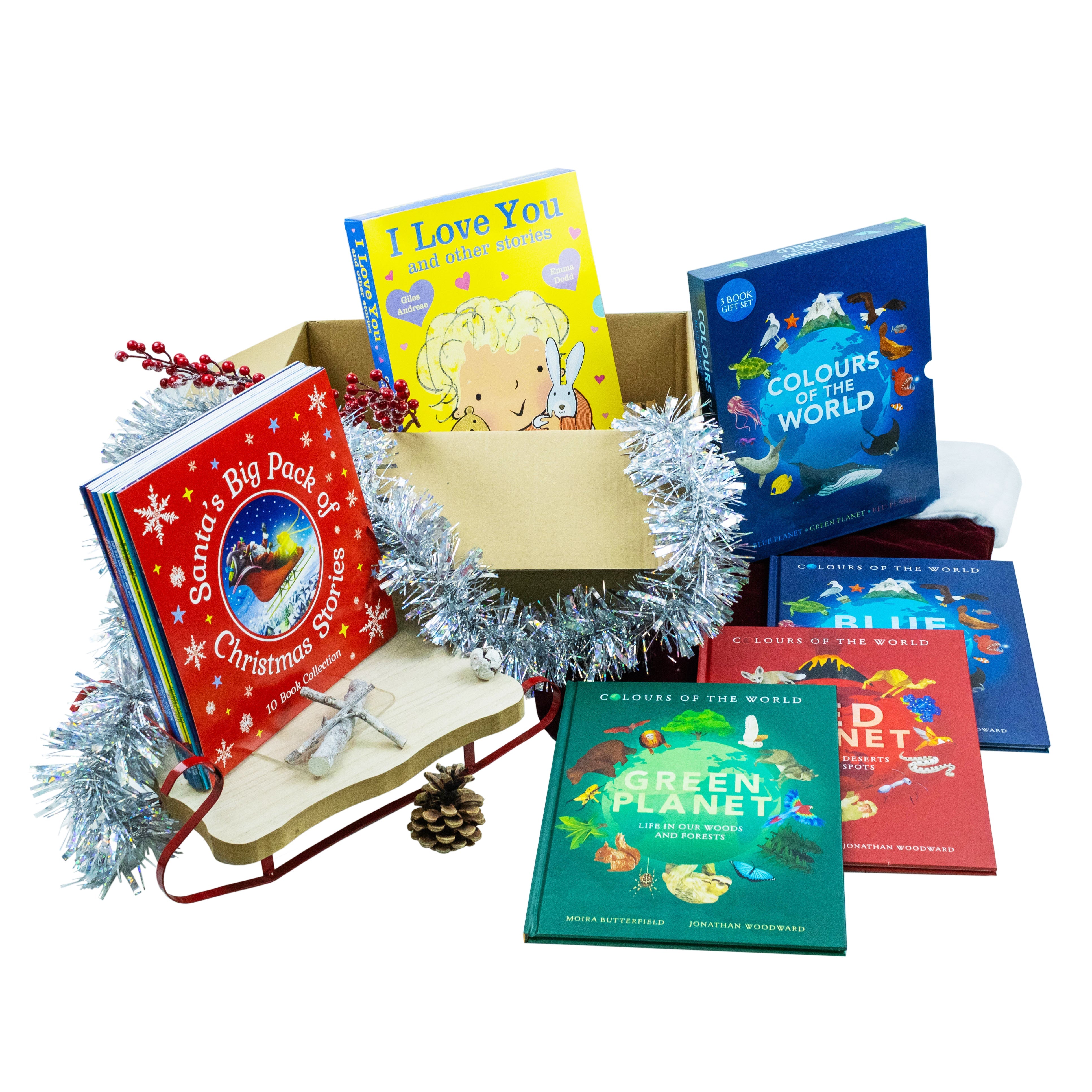 Ultimate Christmas Treasure Bundle Collection - Heartwarming I Love You Stories, Colours of the blue planet & Santa's Big Pack of Christmas– 30 Magical Holiday Books for Kids