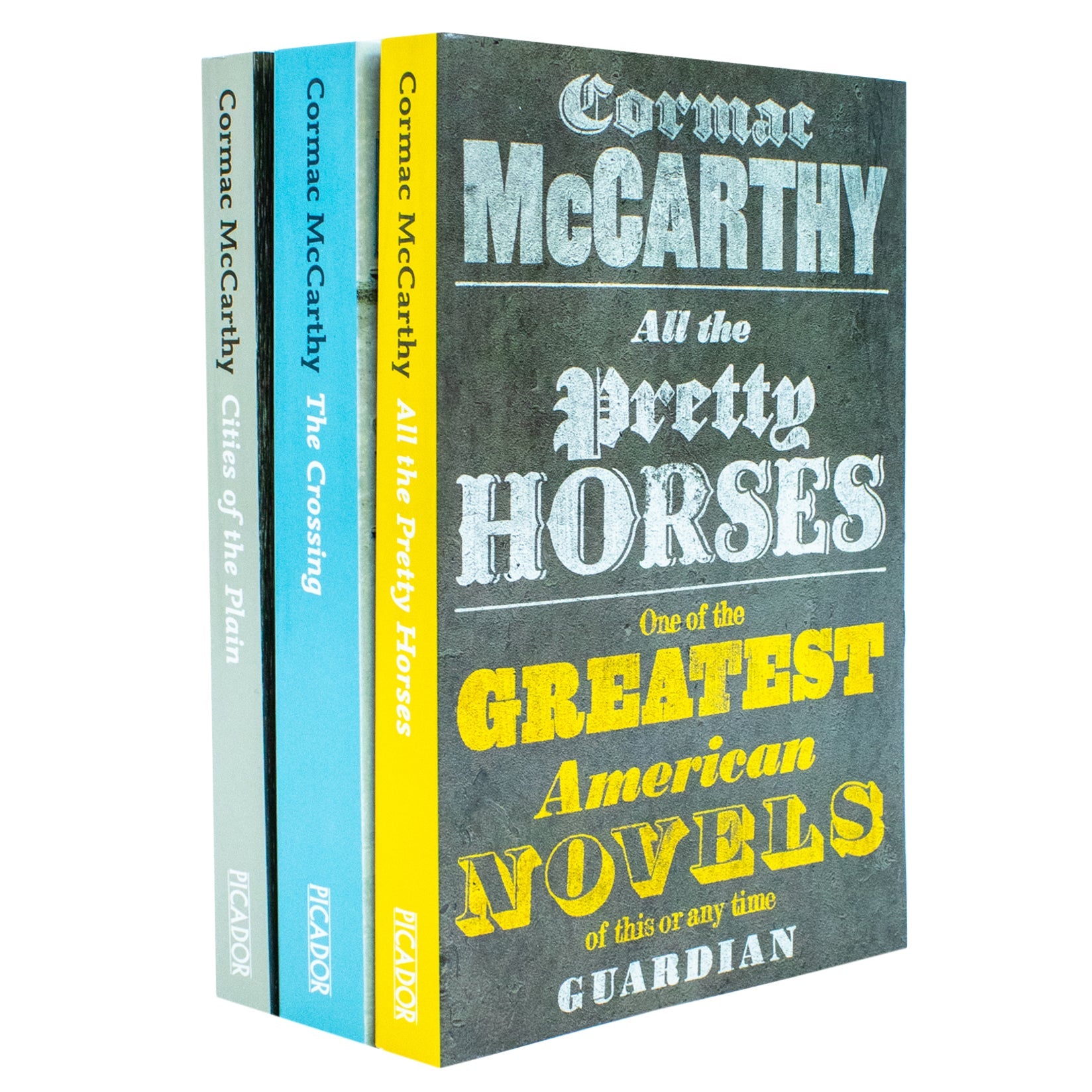 Border Trilogy Series Collection 3 Books Set By Cormac McCarthy (All the Pretty Horses, The Crossing, Cities of the Plain)