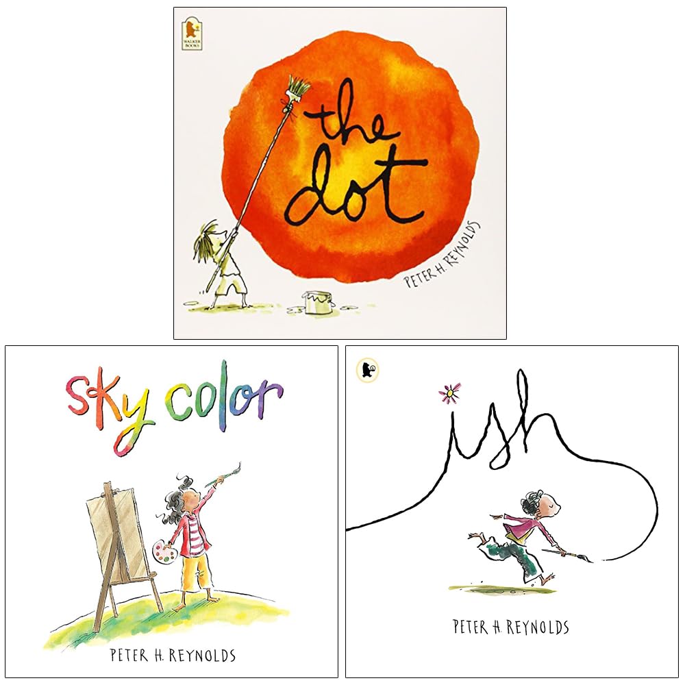 Peter H. Reynolds Creatrilogy Collection 3 Books Set (The Dot, Sky Colour and Ish)