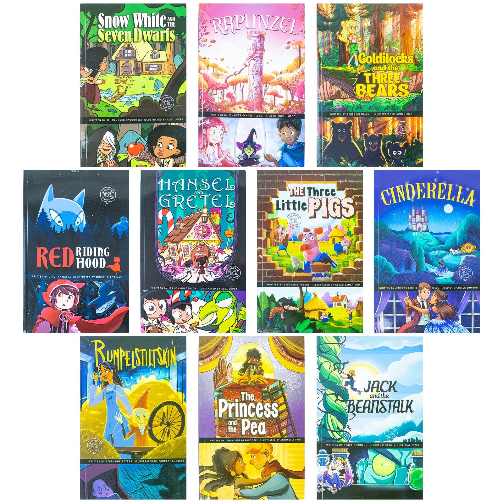 A Discover Graphics Fairy Tale 10 Books Collection Set